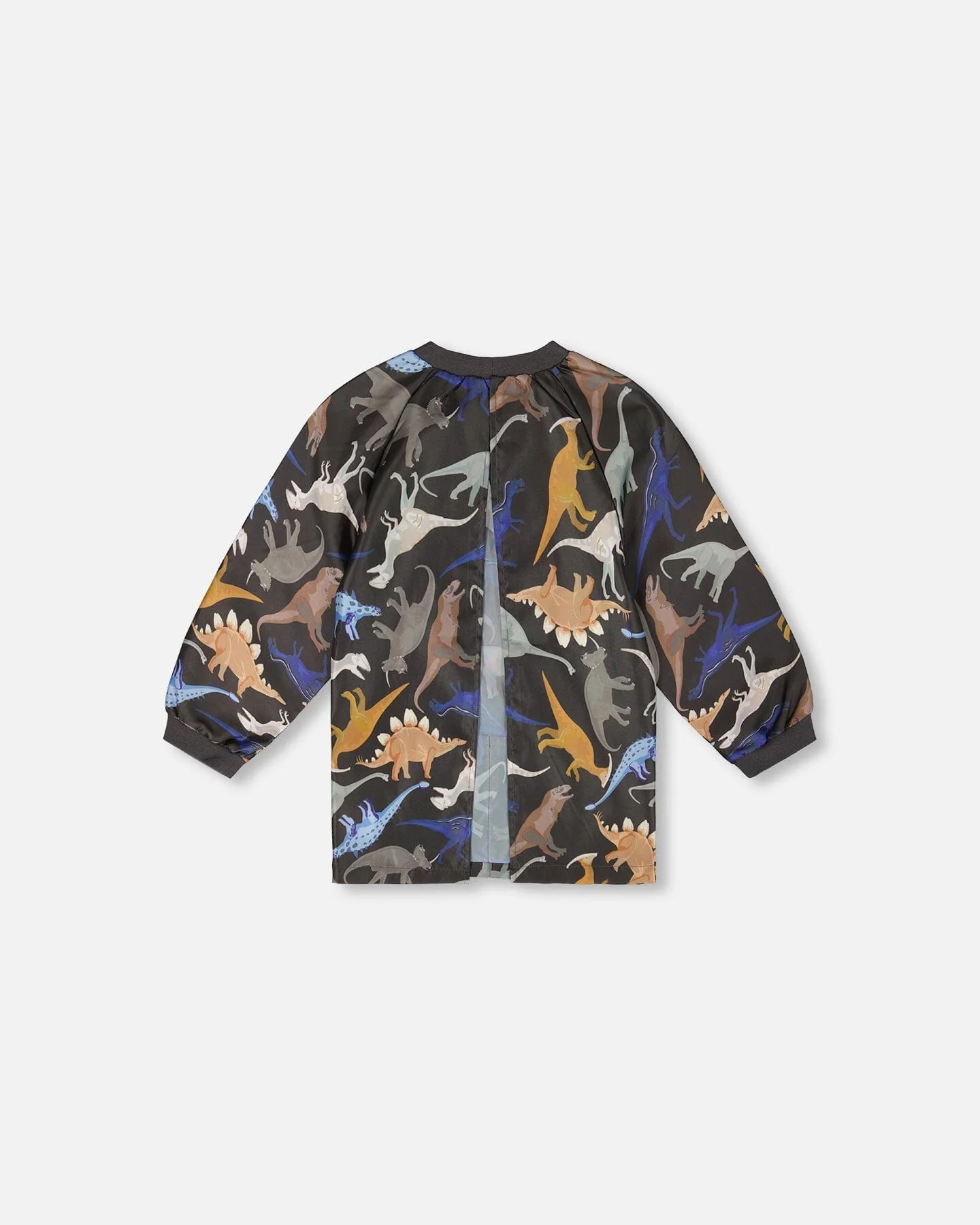 School Apron Black Dinosaur Print - Deux par Deux