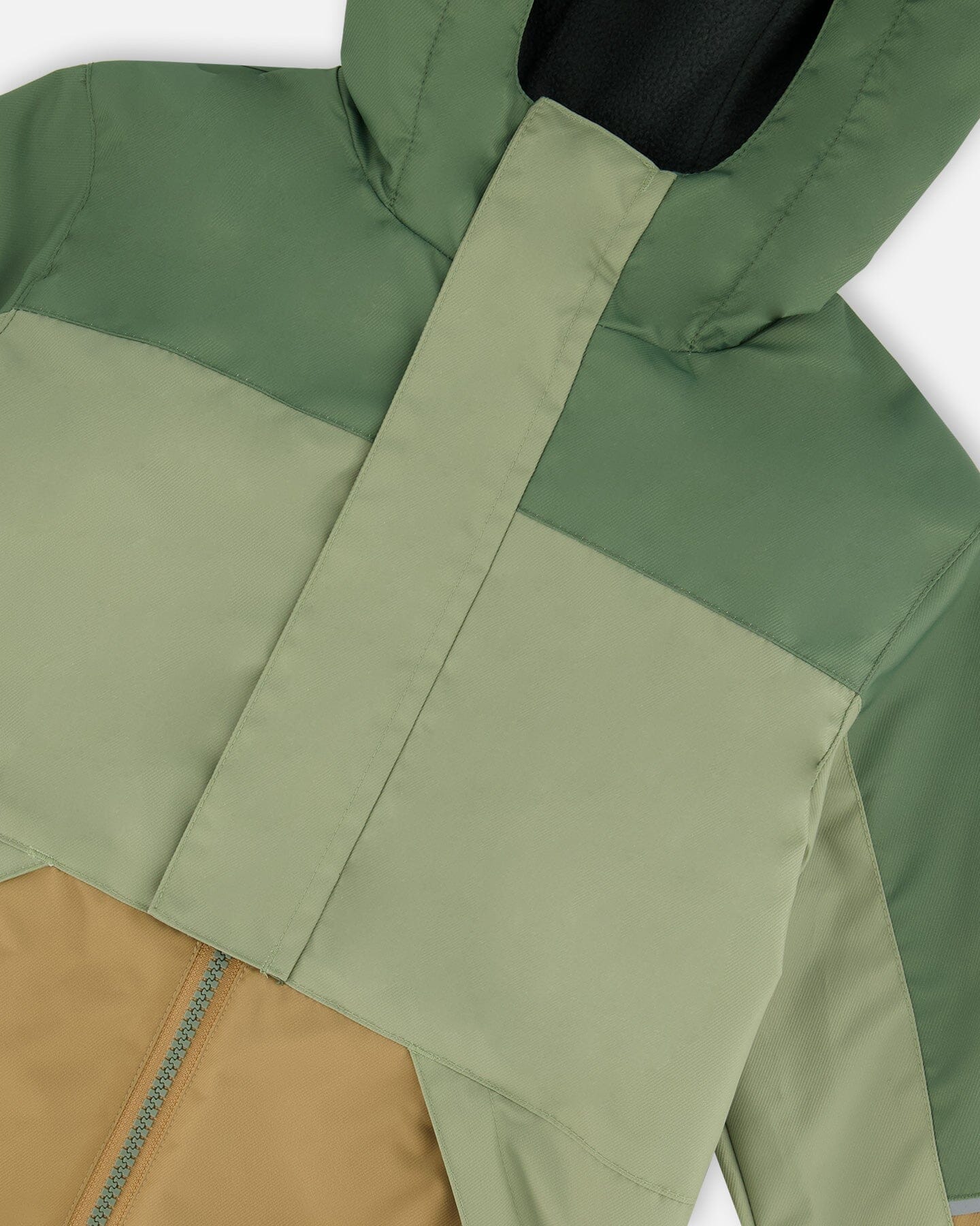 Two-Piece Mid-Season Outerwear Set Pale Green, Sage, Tan, And Gray - Deux par Deux