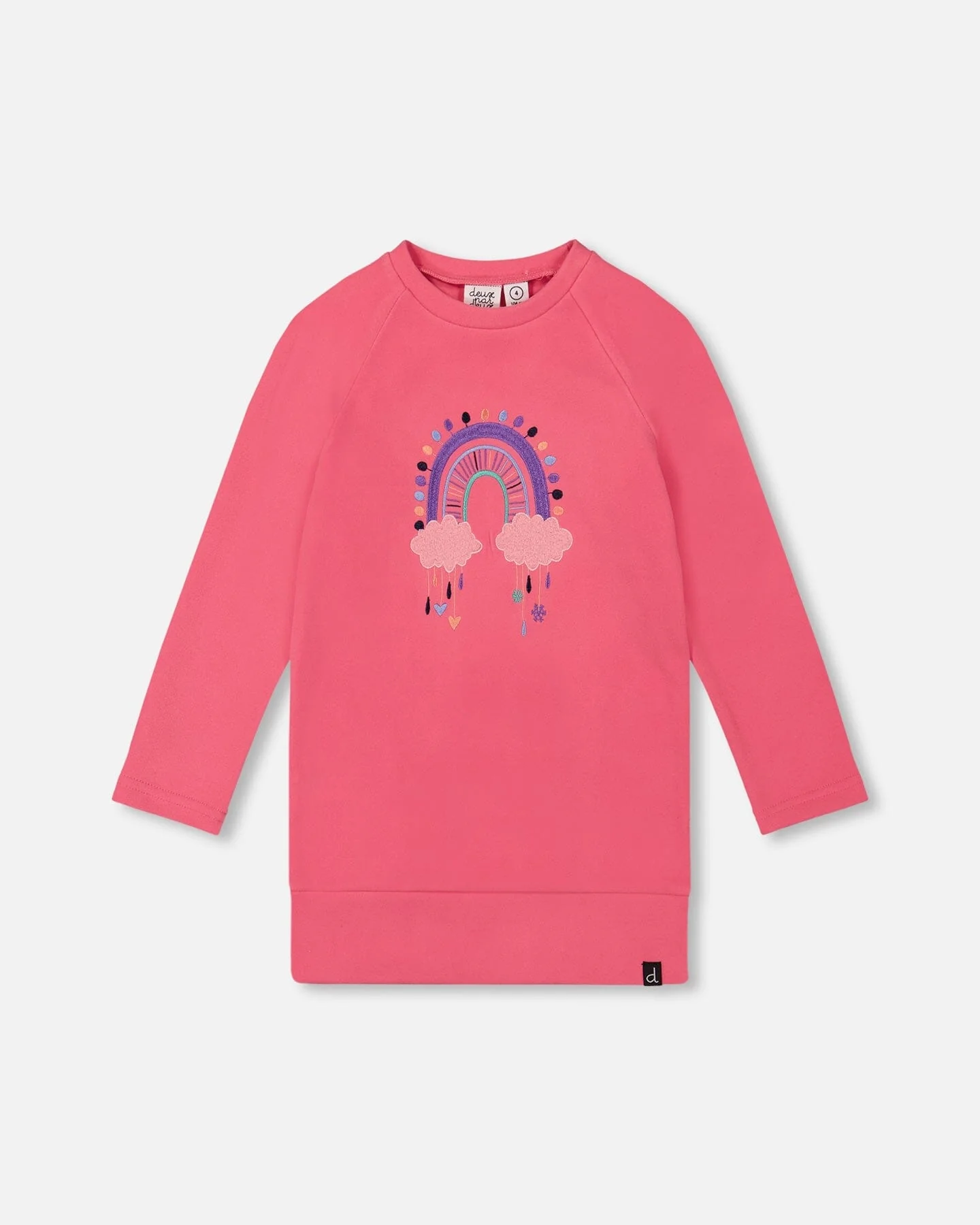 Tunic Tee With Embroidery Candy Pink - Deux par Deux