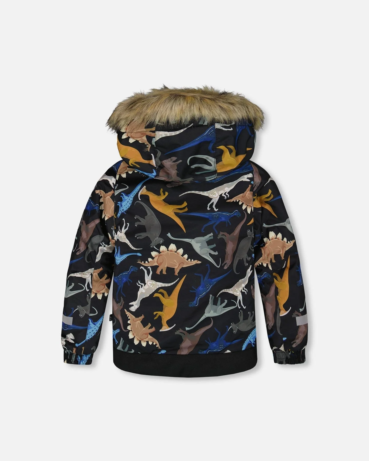 Two-Piece Play Snowsuit With Printed Dinosaurs Jacket Navy Blue - Deux par Deux