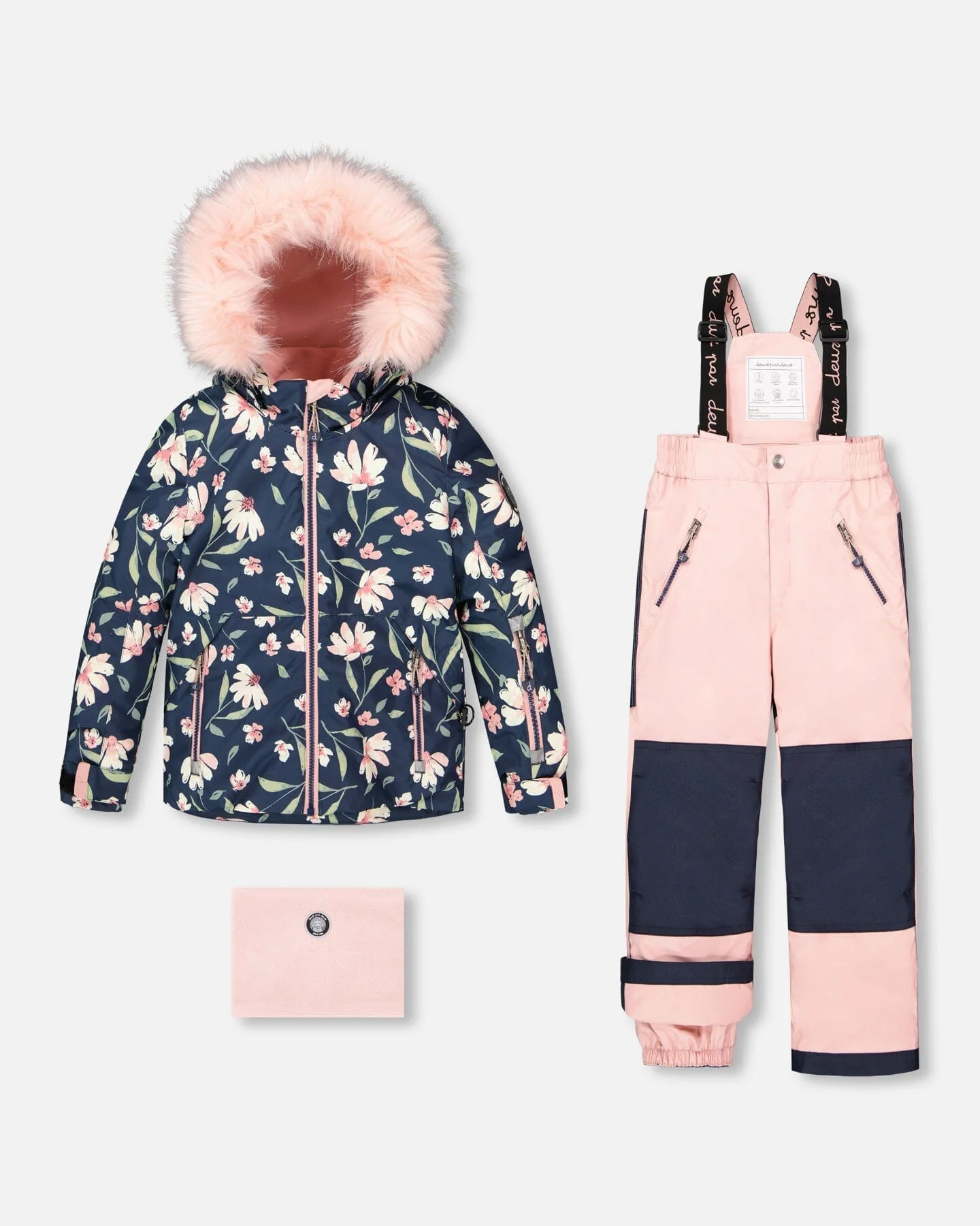 Two-Piece Play Snowsuit Flower Print - Deux par Deux