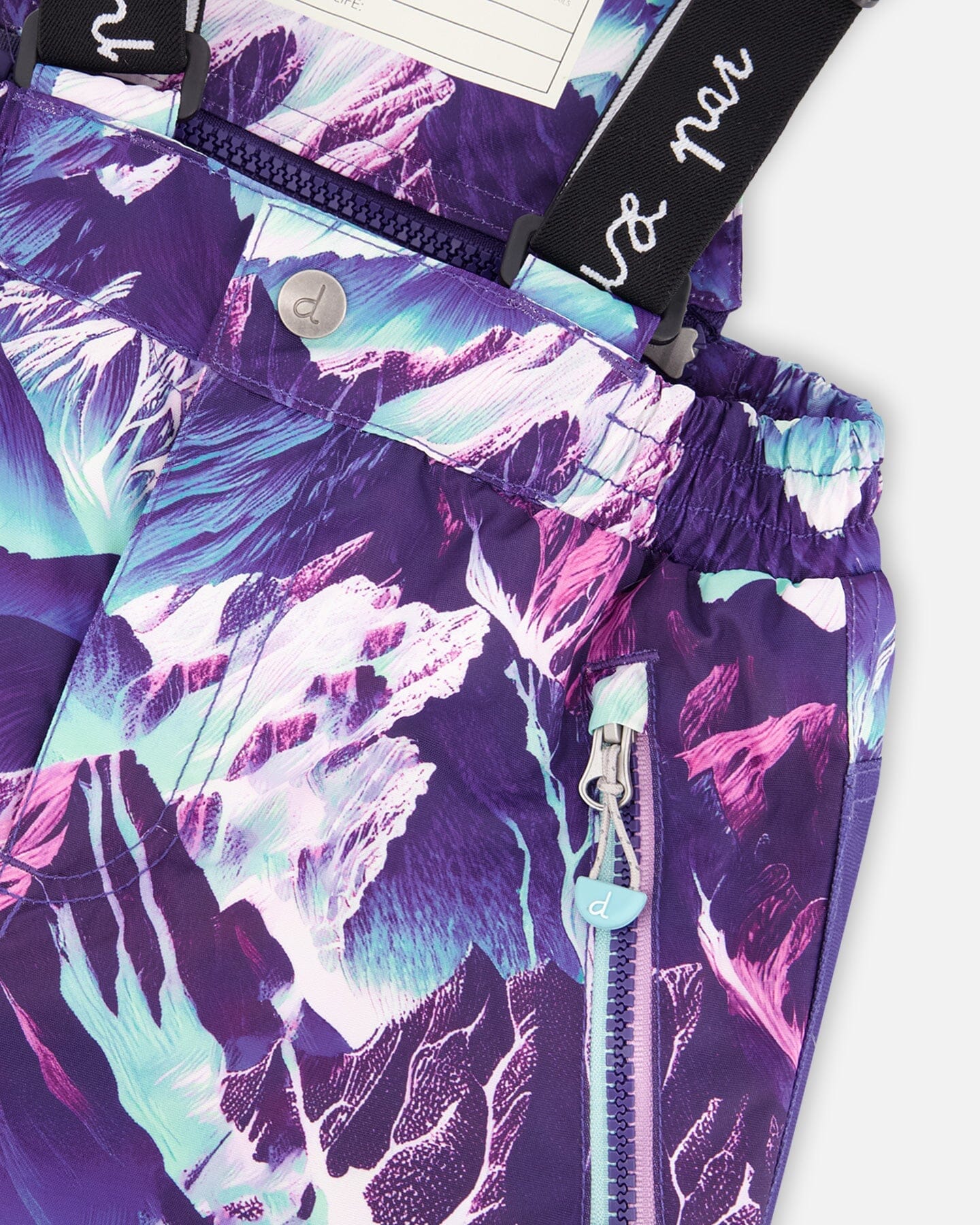 Two-Piece Play Snowsuit Purple Mountain Print - Deux par Deux