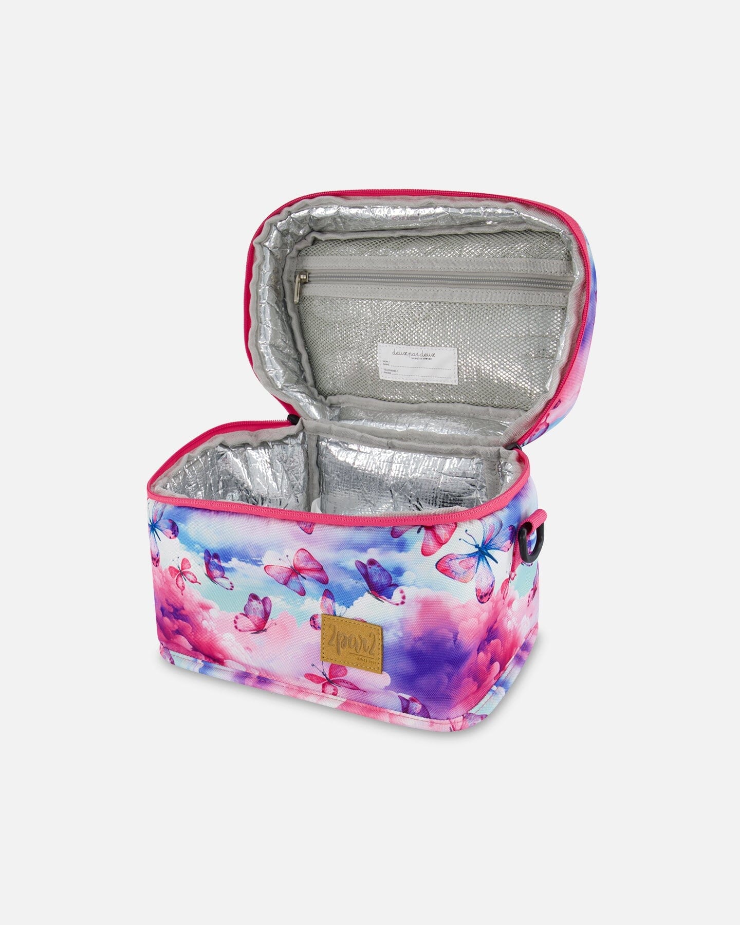 Lunch Box Butterflies On Multicolored And Vibrant Pink Background - Deux par Deux