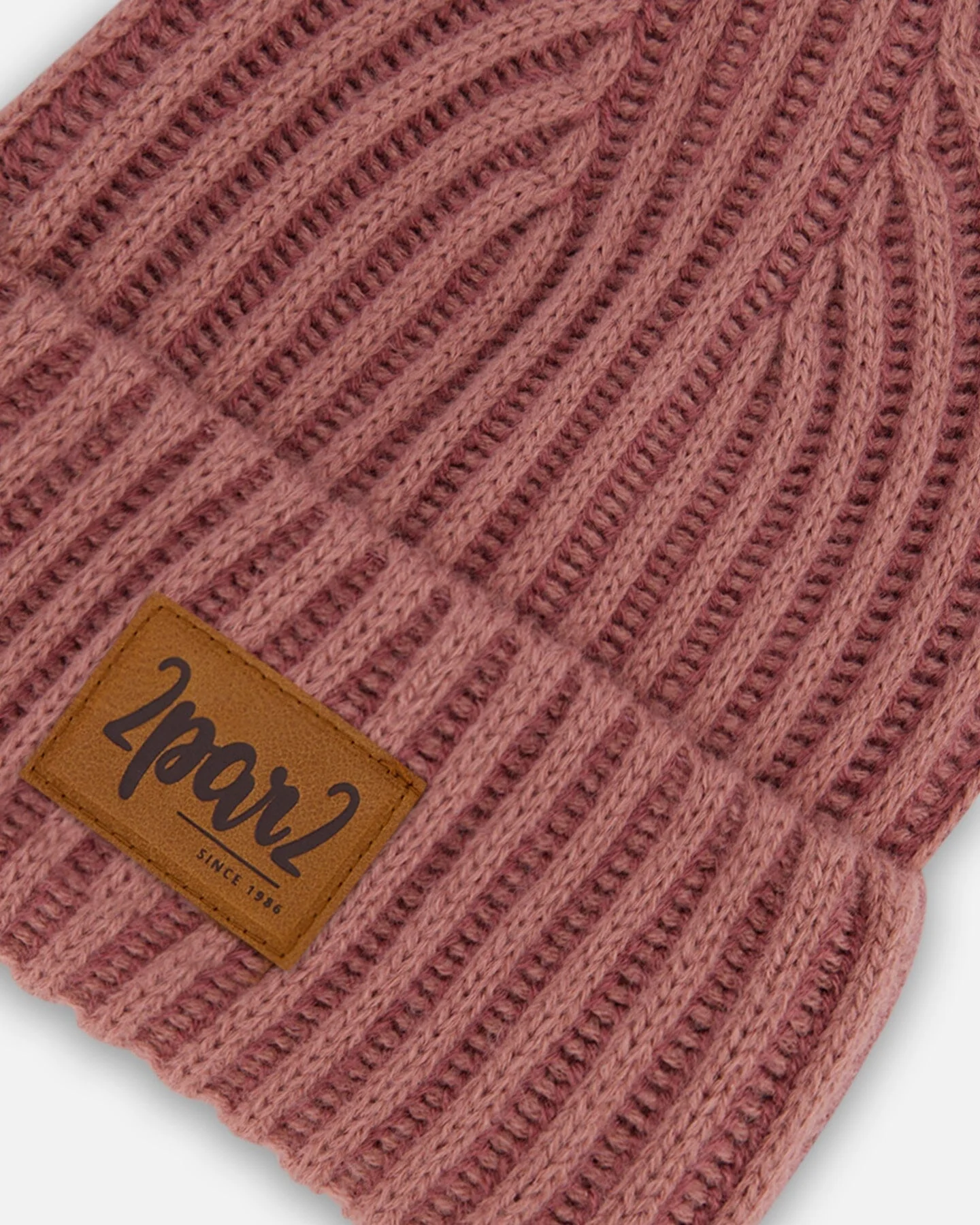 Solid Knit Hat Ancient Rose - Deux par Deux
