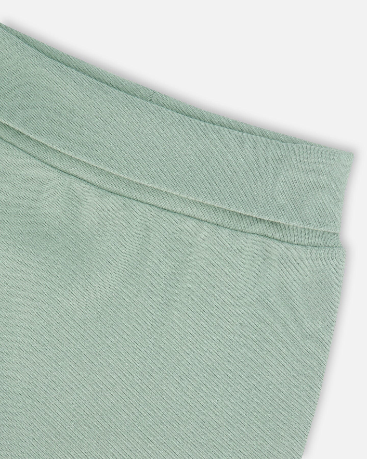 Organic Cotton Evolutive Pant Jade Green - Deux par Deux