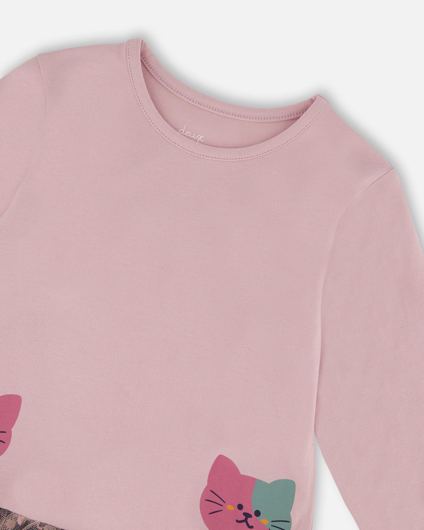 Bi-Material Dress Dusty Pink - Deux par Deux