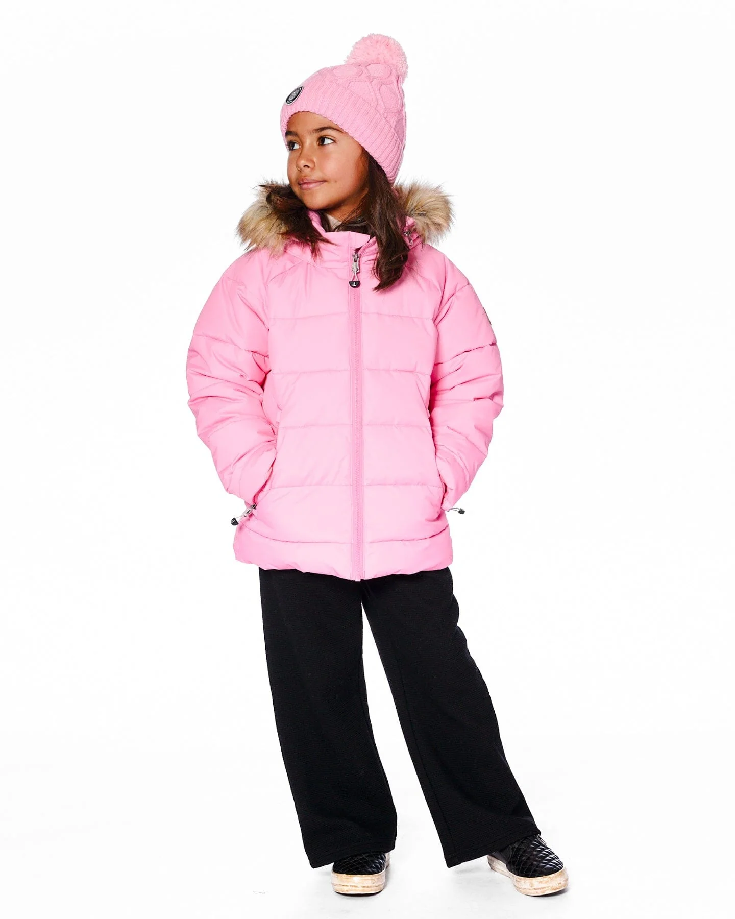 Puffy Winter Jacket Pink - Deux par Deux
