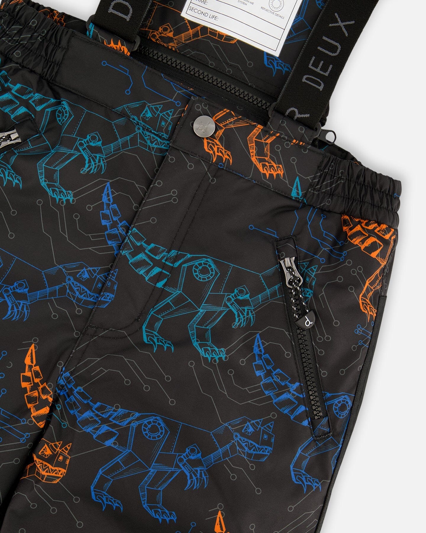 Two-Piece Play Snowsuit Robot Dinosaur Print - Deux par Deux