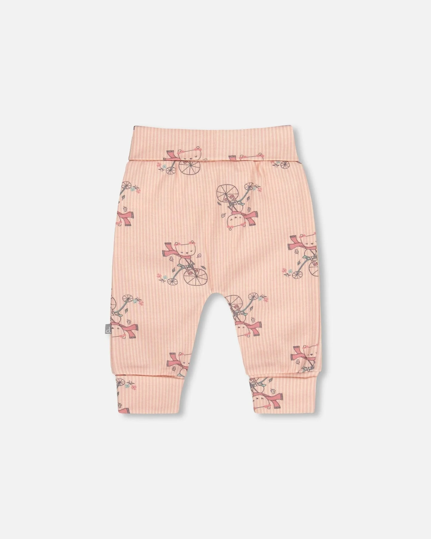 Organic Cotton Evolutive Pant Pink Cat Print - Deux par Deux