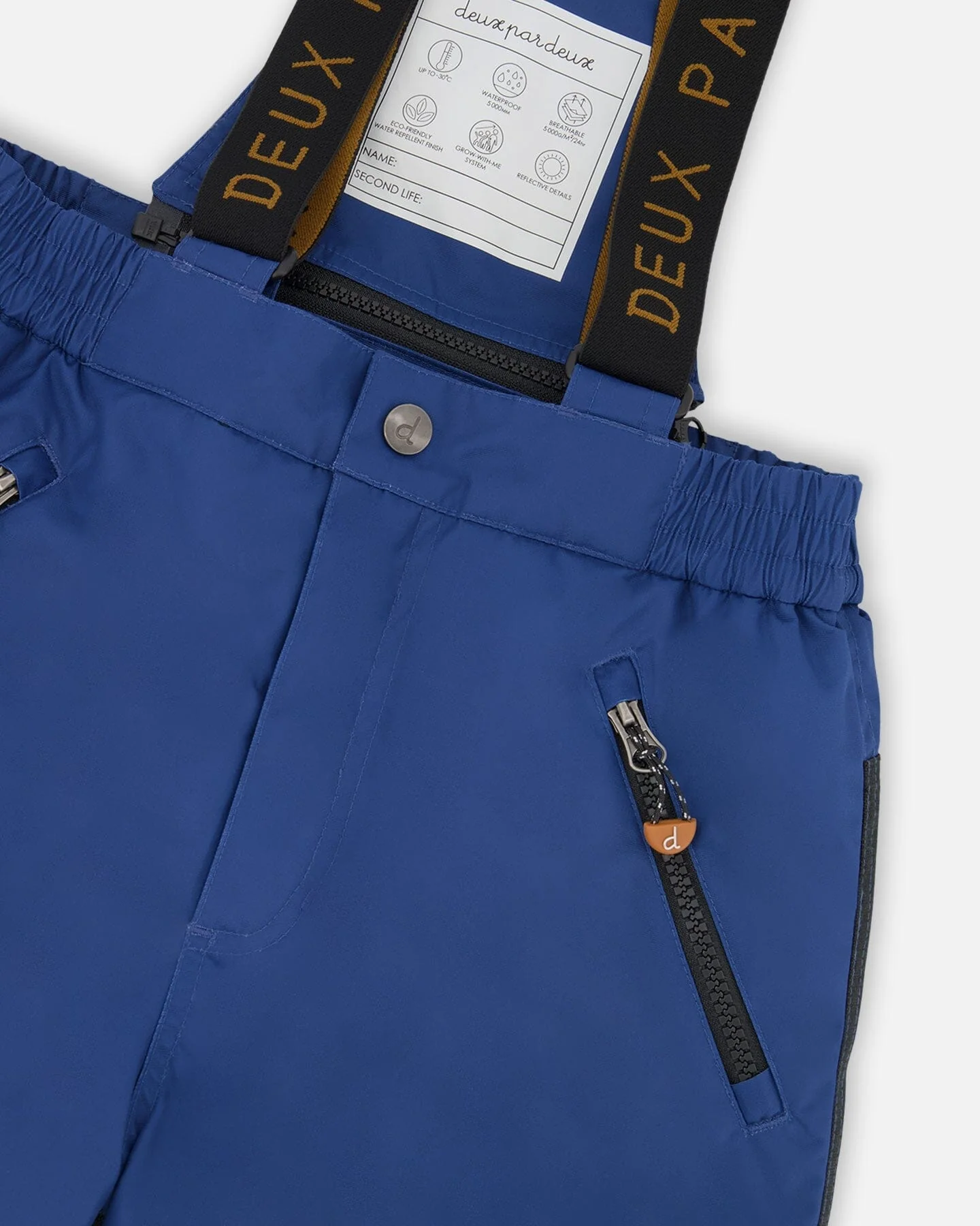 Two-Piece Play Snowsuit With Printed Dinosaurs Jacket Navy Blue - Deux par Deux