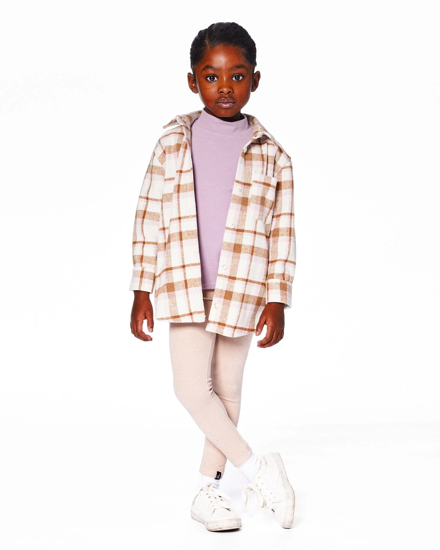 Super Soft Ribbed Leggings Light Caramel - Deux par Deux