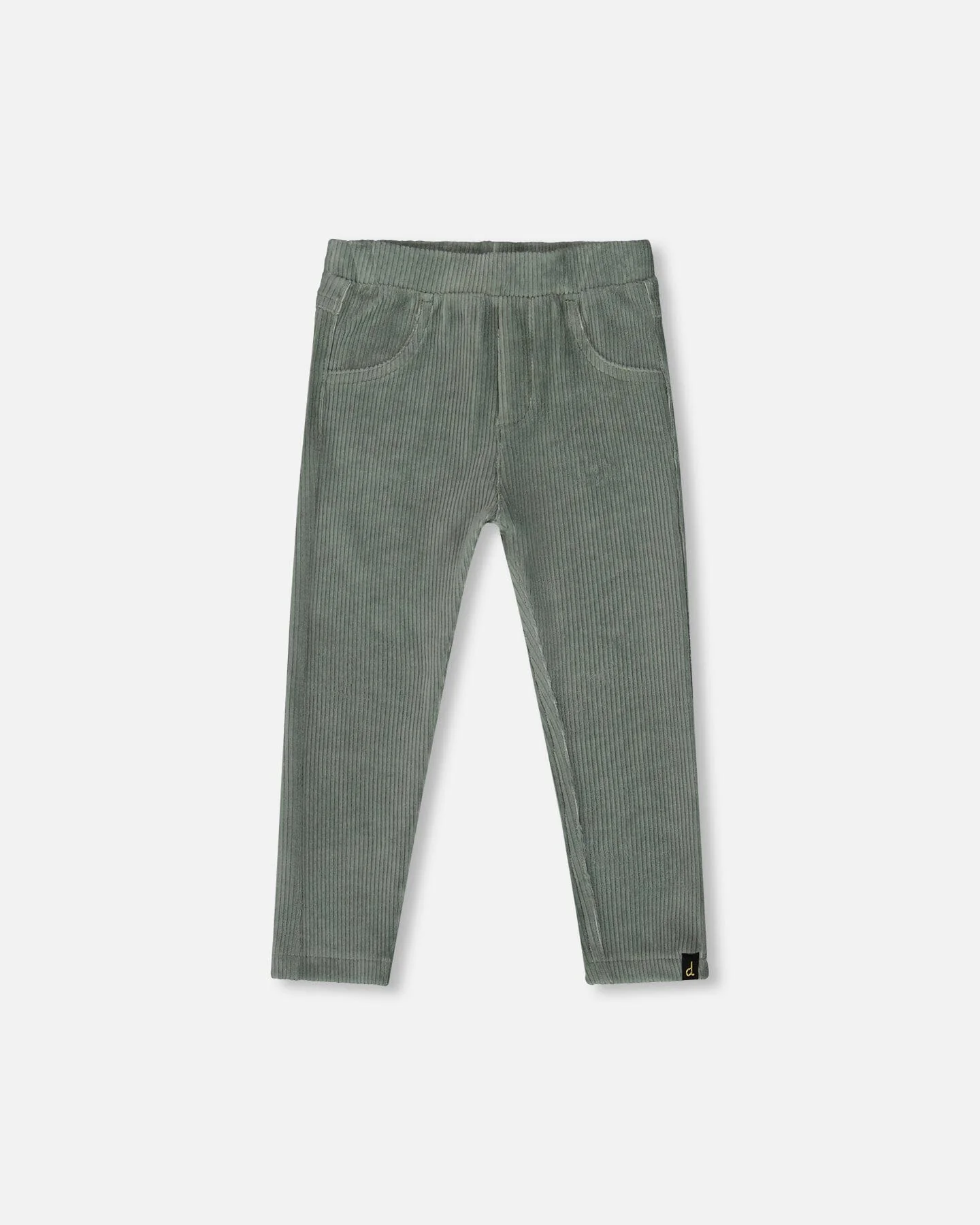 Stretch Velour Tregging Jade Green - Deux par Deux