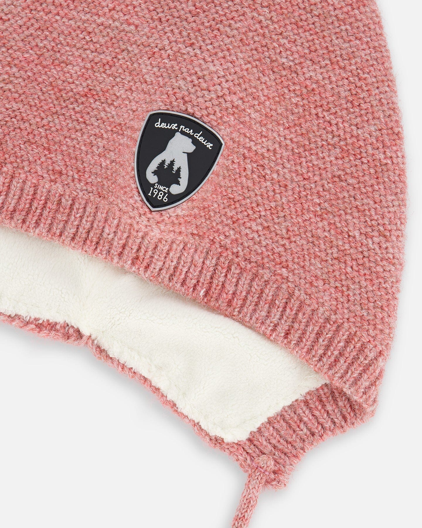 Baby Pointed Knit Hat In Pink - Deux par Deux