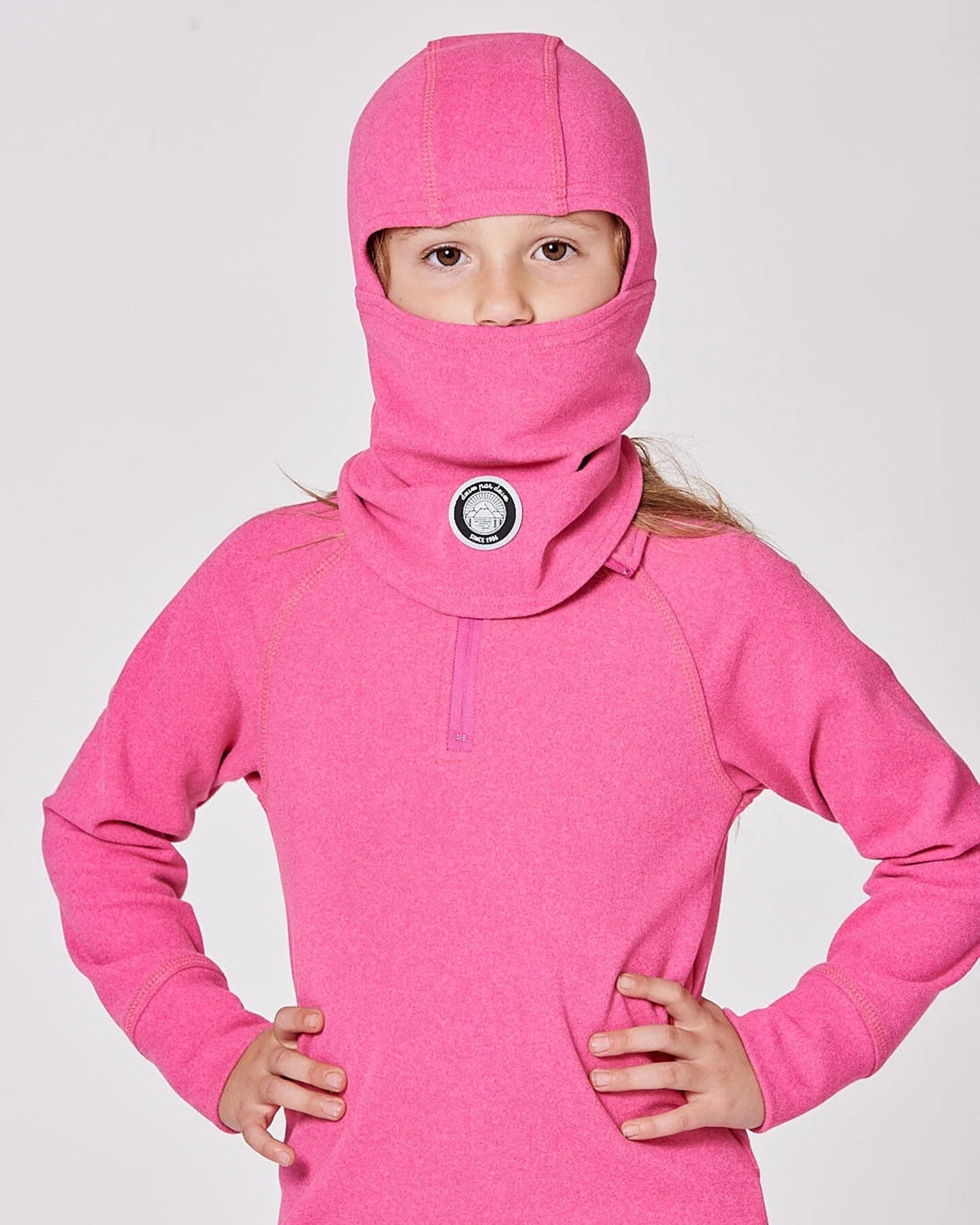 Brushed Jersey Balaclava Candy Pink - Deux par Deux