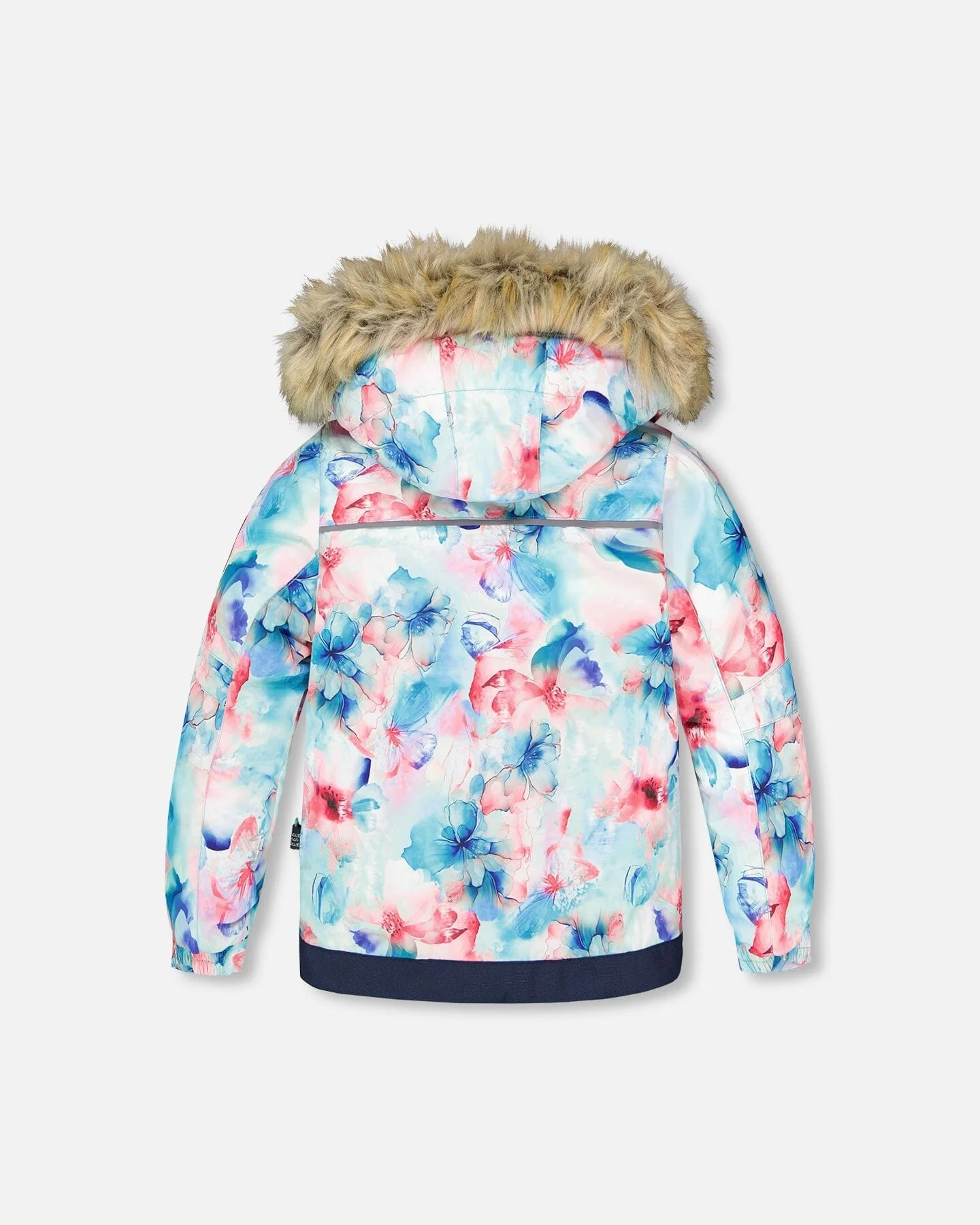 Two-Piece Play Snowsuit With Printed Jacket Flash Coral - Deux par Deux