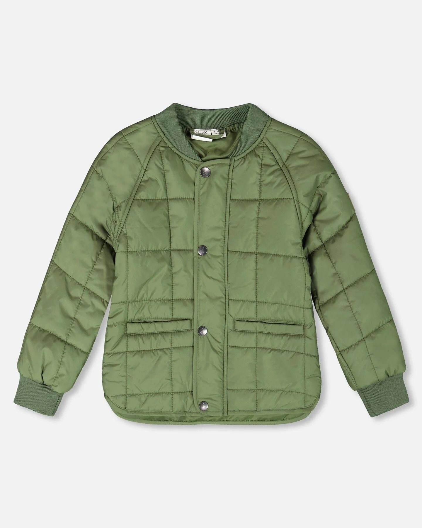 Quilted Mid-Season Jacket Khaki - Deux par Deux