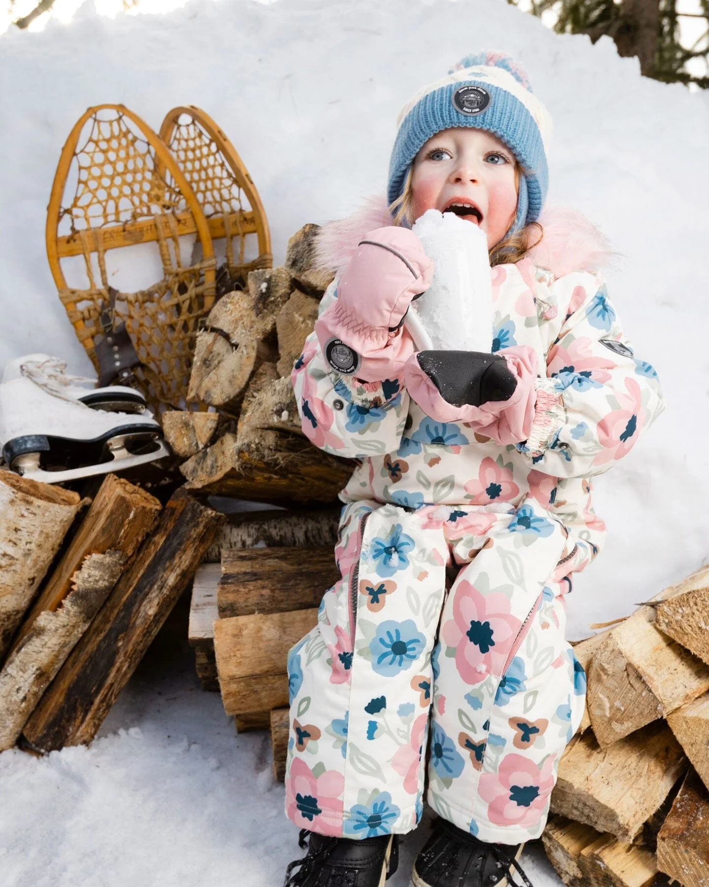 Winter Mittens Play Dusty Pink - Deux par Deux