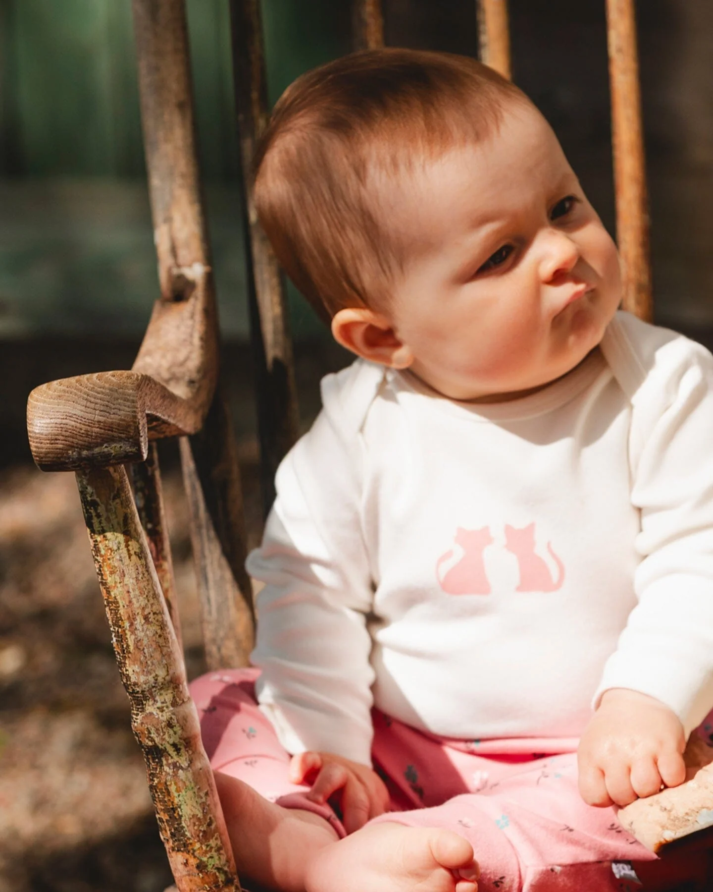 Organic Cotton Evolutive Pant Pink Floral - Deux par Deux