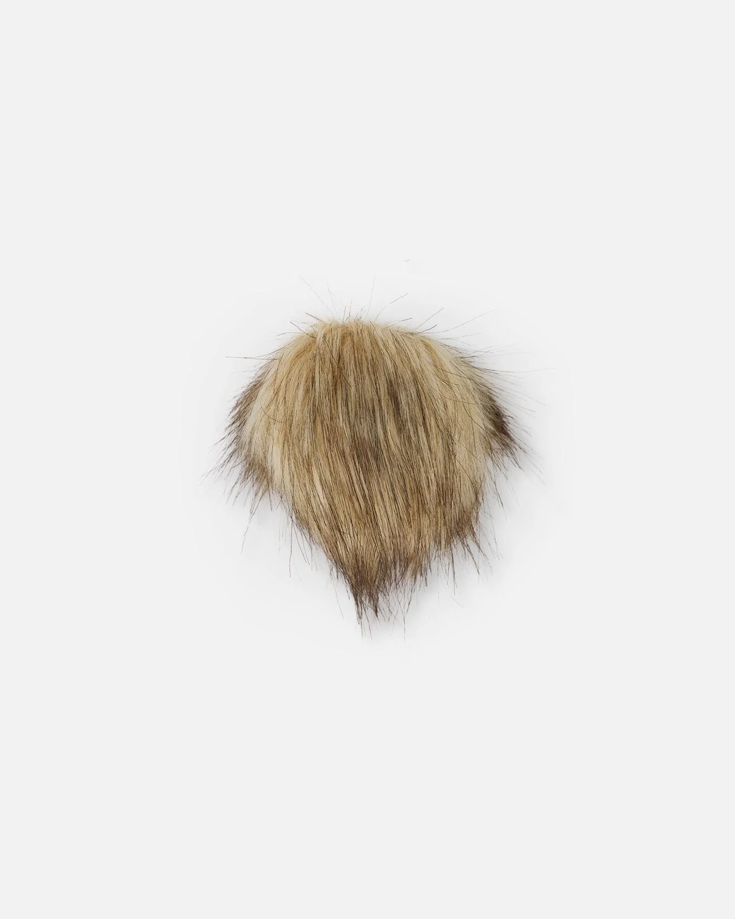 Beige Fake Fur Pompom For Hat - Deux par Deux
