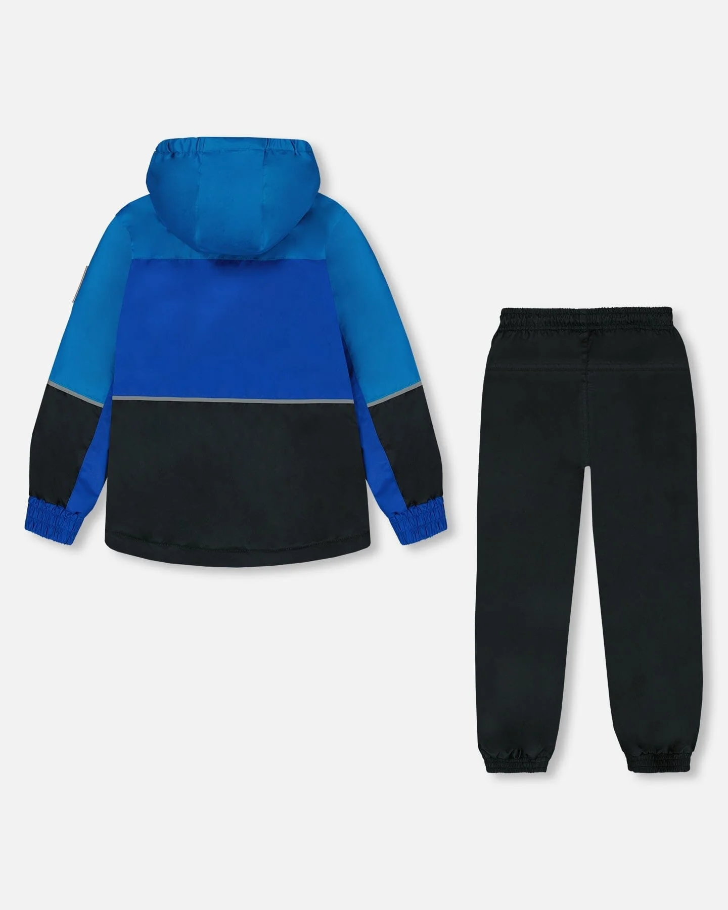 Two-Piece Mid-Season Outerwear Set Royal Blue And Black - Deux par Deux