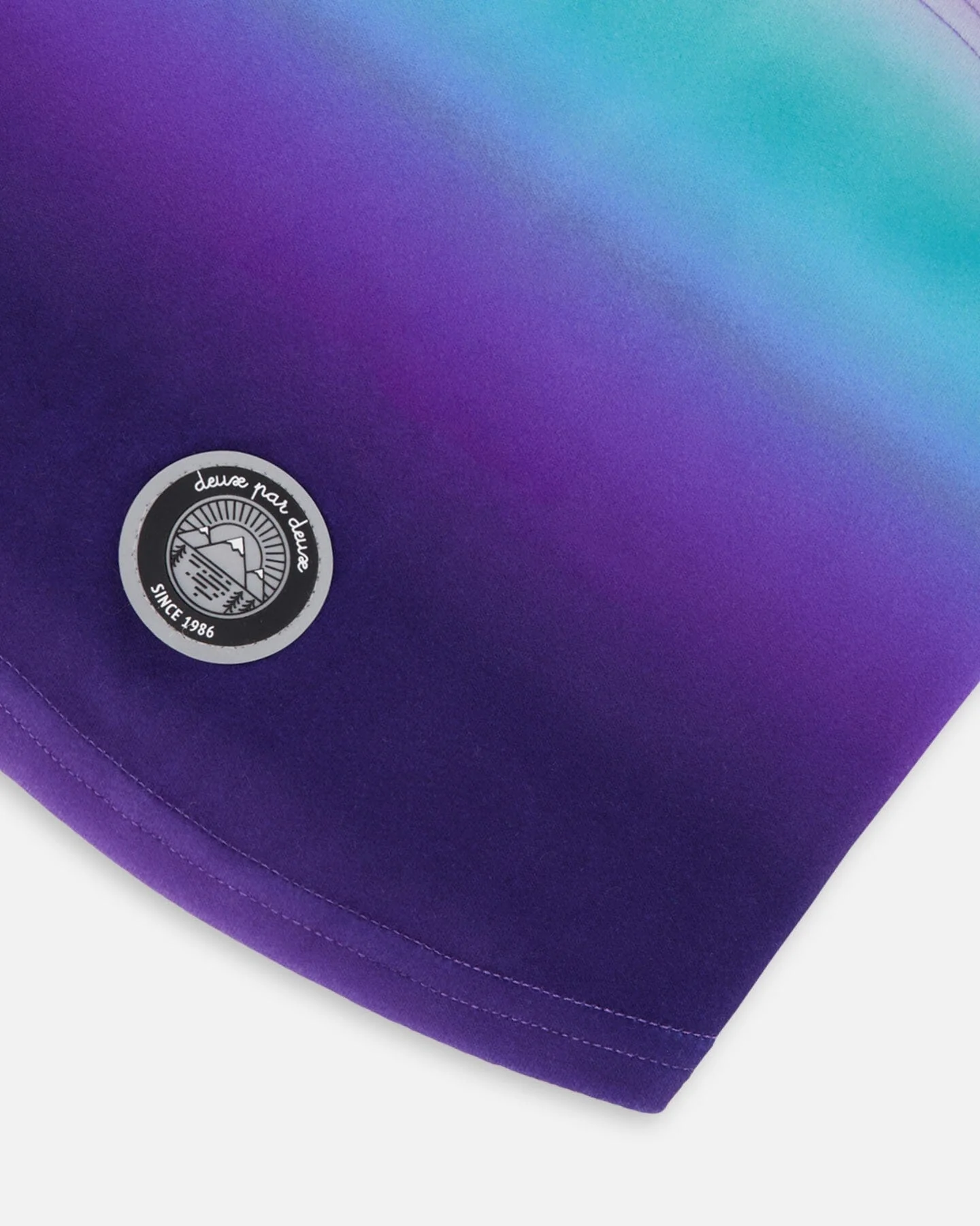 Brushed Jersey Balaclava Purple Gradient - Deux par Deux