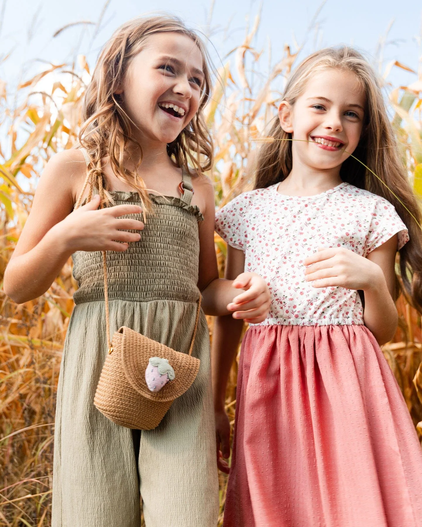 Smocked Crinkle Jersey Jumpsuit Olive Green - Deux par Deux