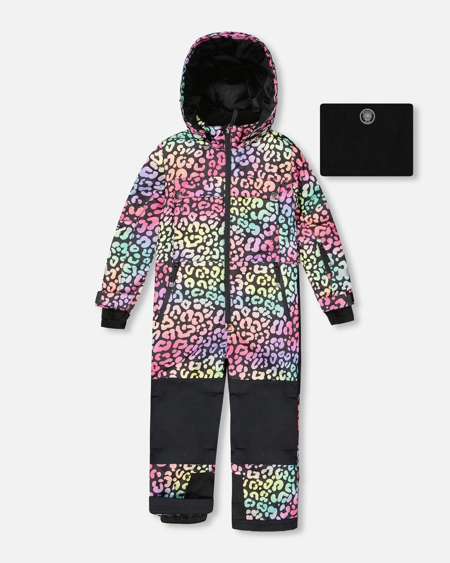 One-Piece Teknik Snowsuit Rainbow Leopard - Deux par Deux