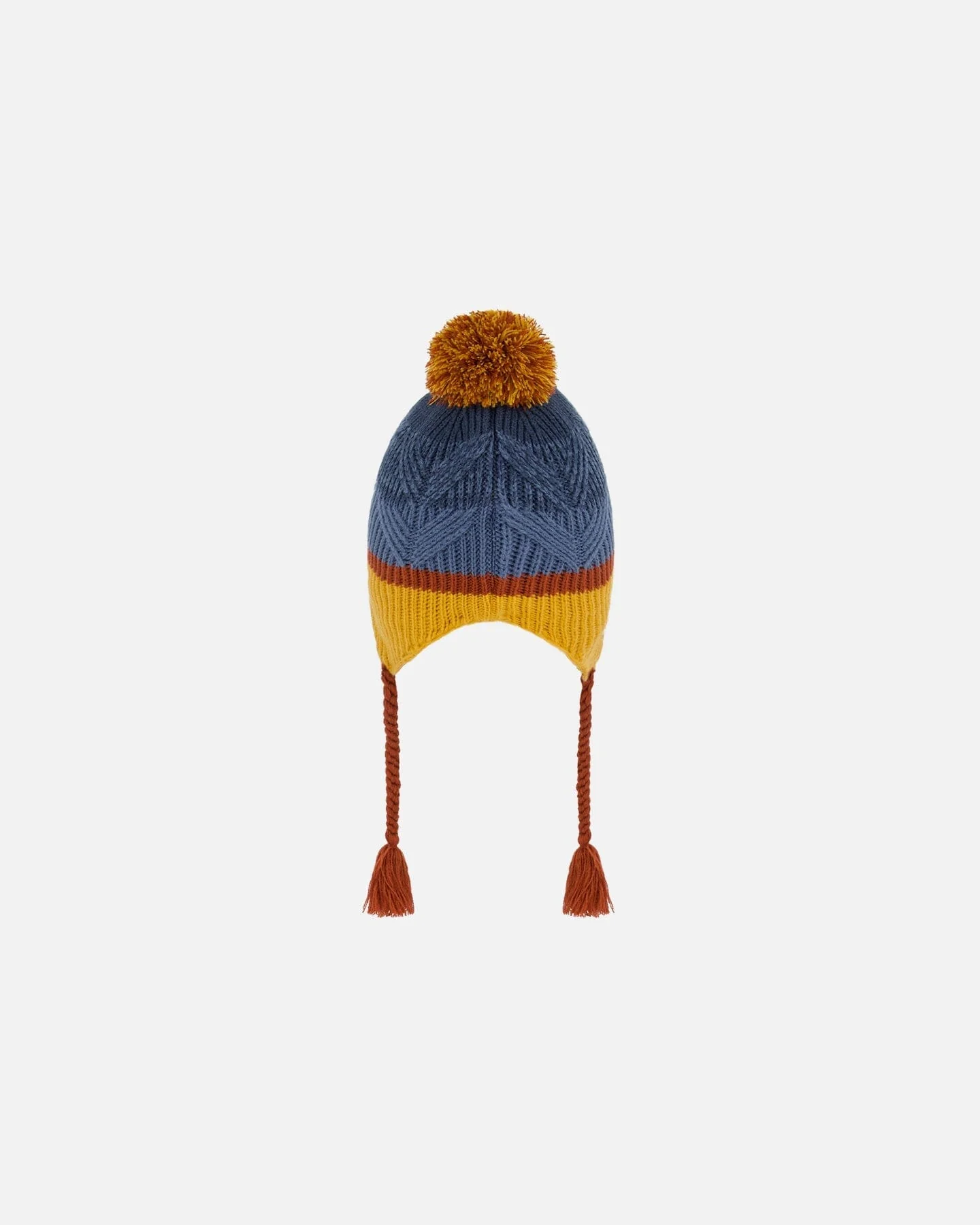 Peruvian Knit Hat Gradient Navy And Yellow - Deux par Deux