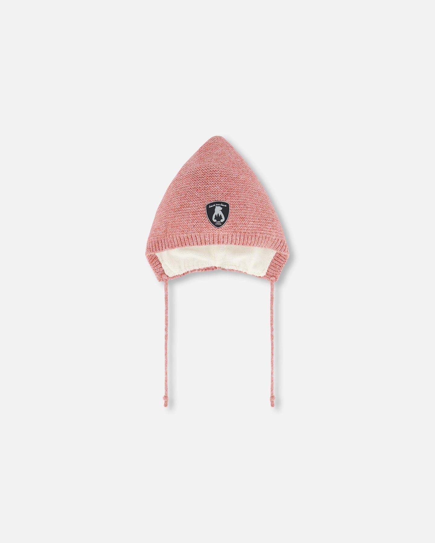 Baby Pointed Knit Hat In Pink - Deux par Deux