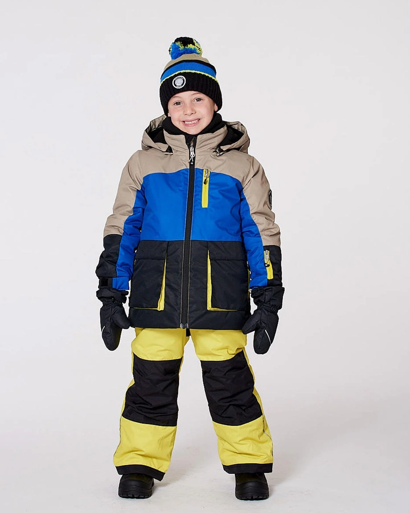 Two-Piece Play Snowsuit Bright Yellow Green - Deux par Deux