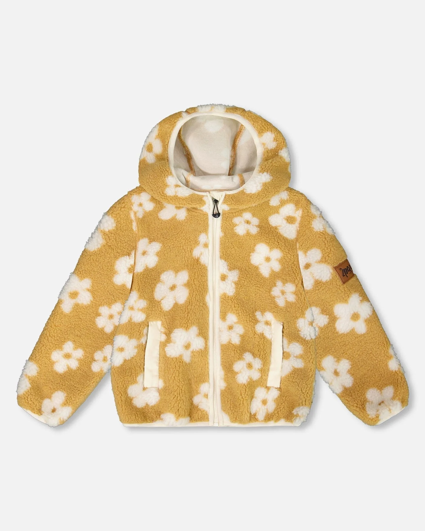 Mid-Season Sherpa Jacket Light Beige - Deux par Deux