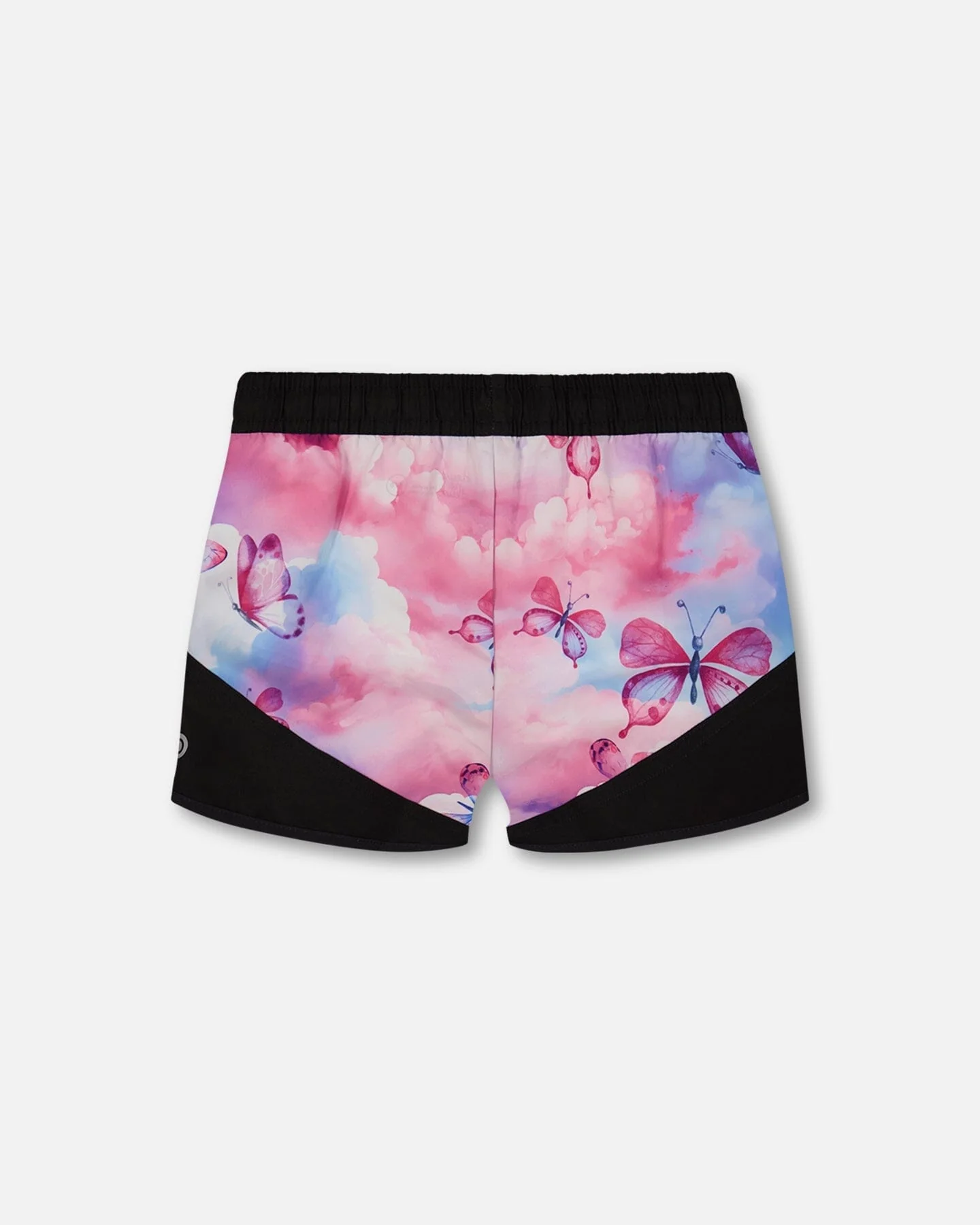 Printed Athletic Short Pink, Blue And Butterflies - Deux par Deux