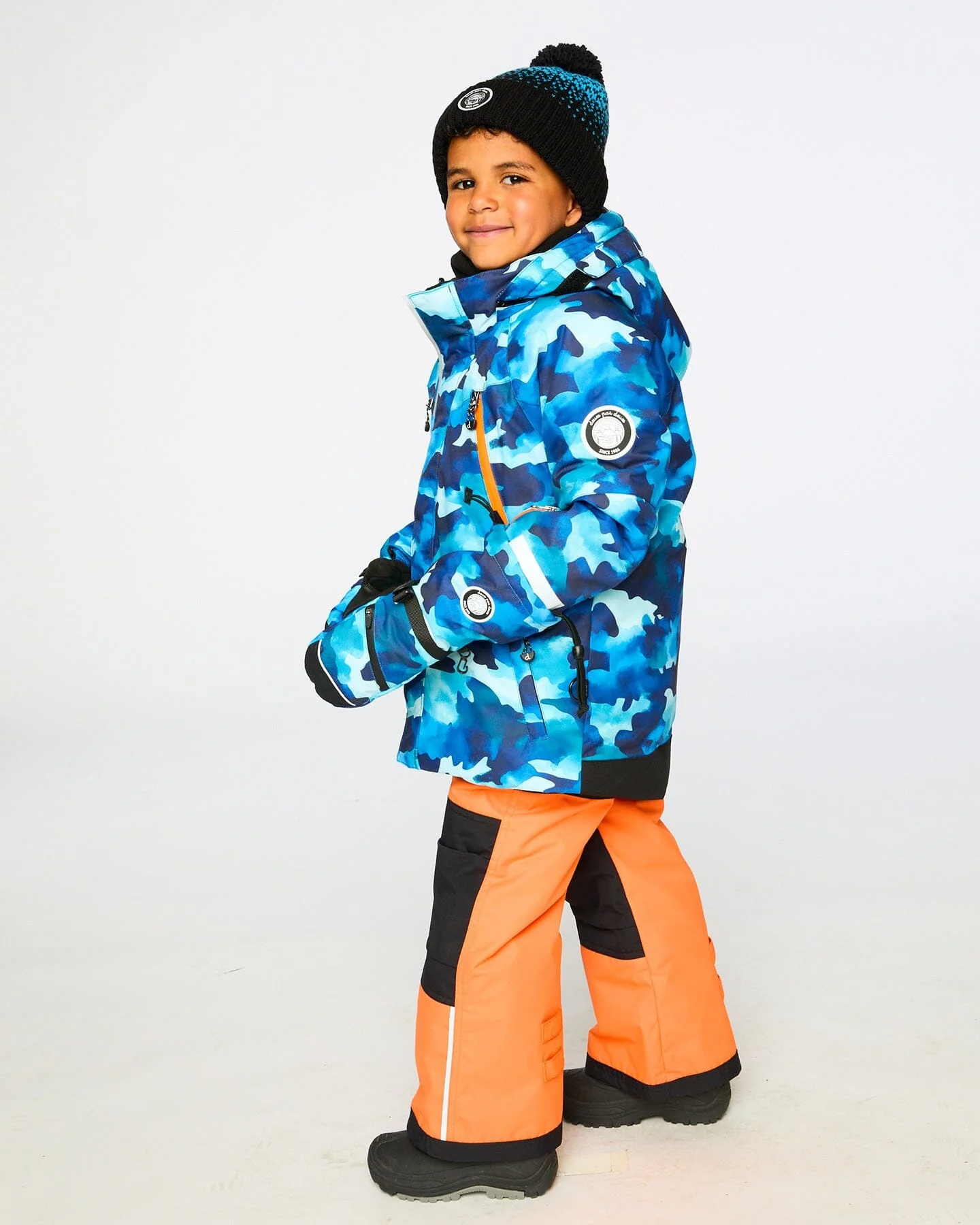 Two-Piece Play Snowsuit Bright Orange - Deux par Deux