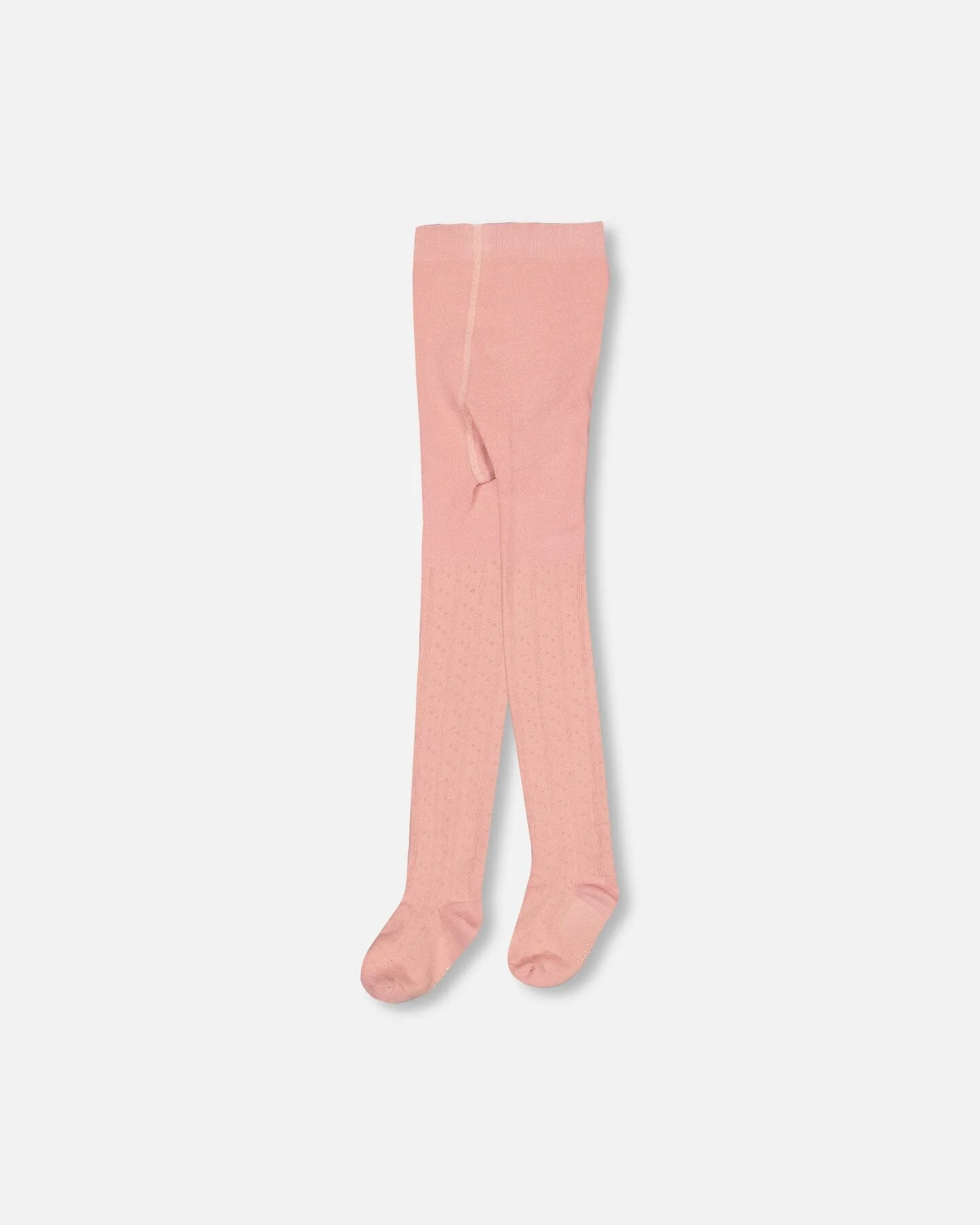 Cable Tights Powder Pink - Deux par Deux
