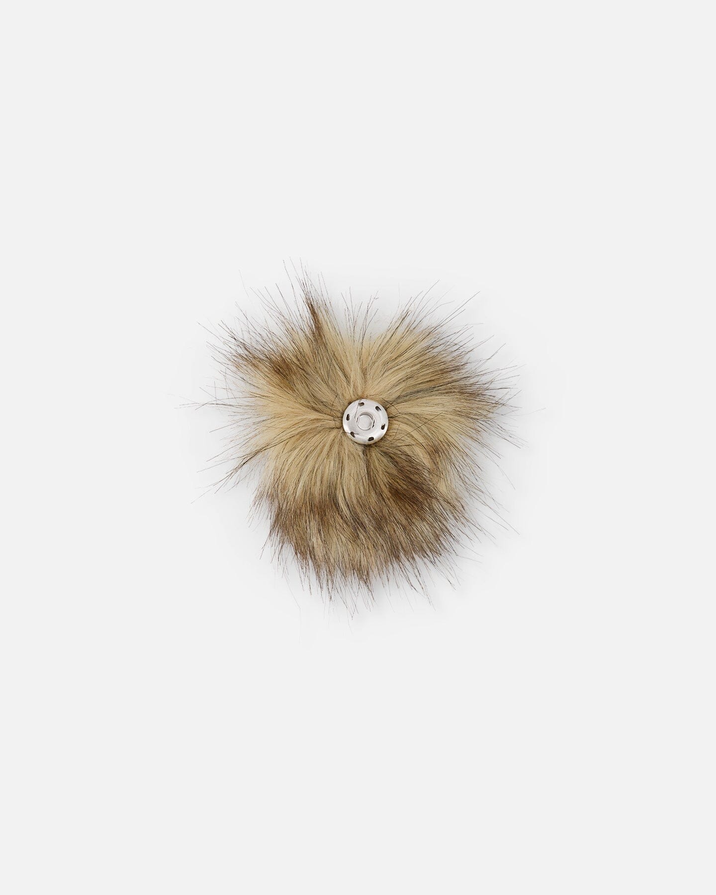 Beige Fake Fur Pompom For Hat - Deux par Deux