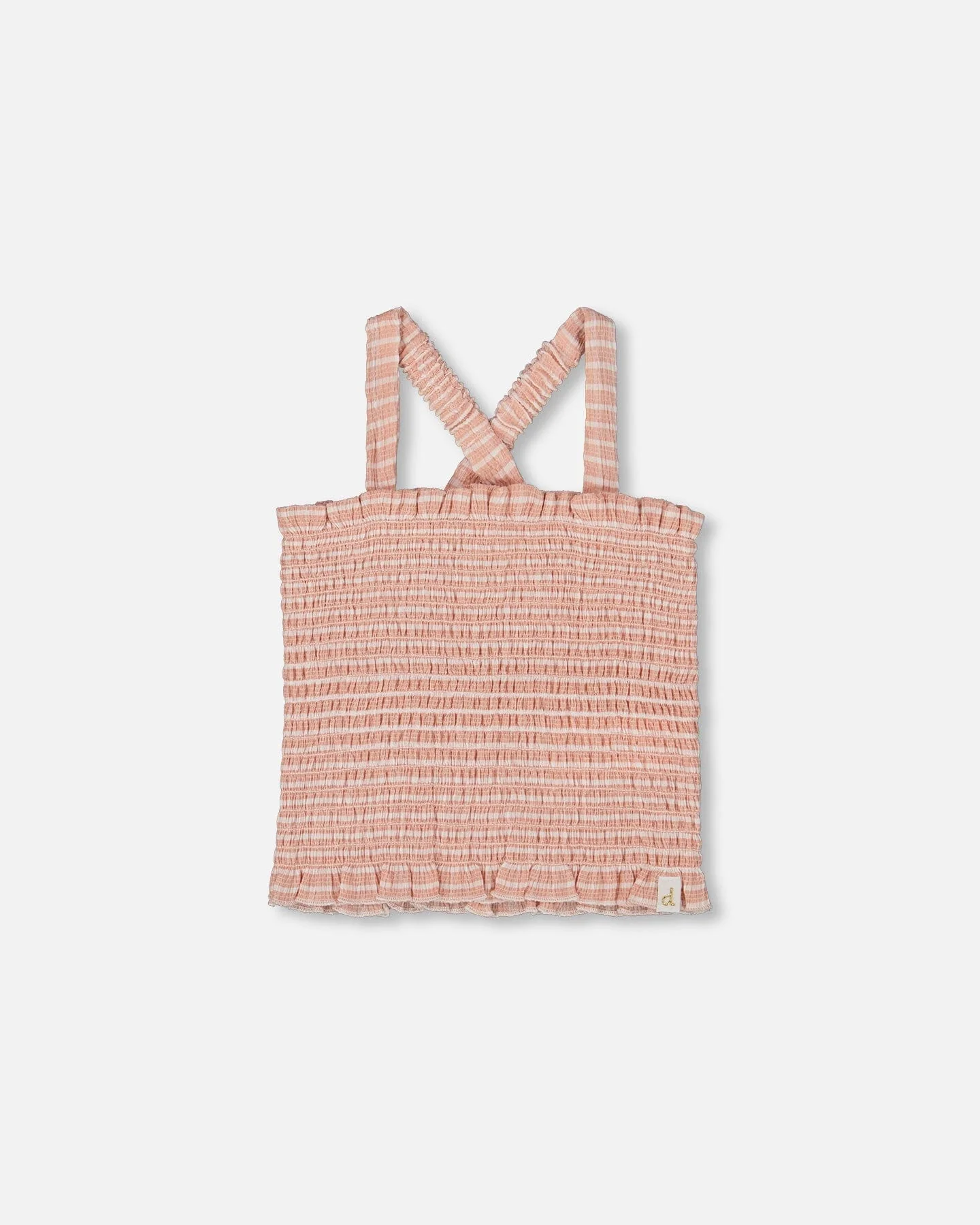 Smocked Tank Top Light Old Pink - Deux par Deux