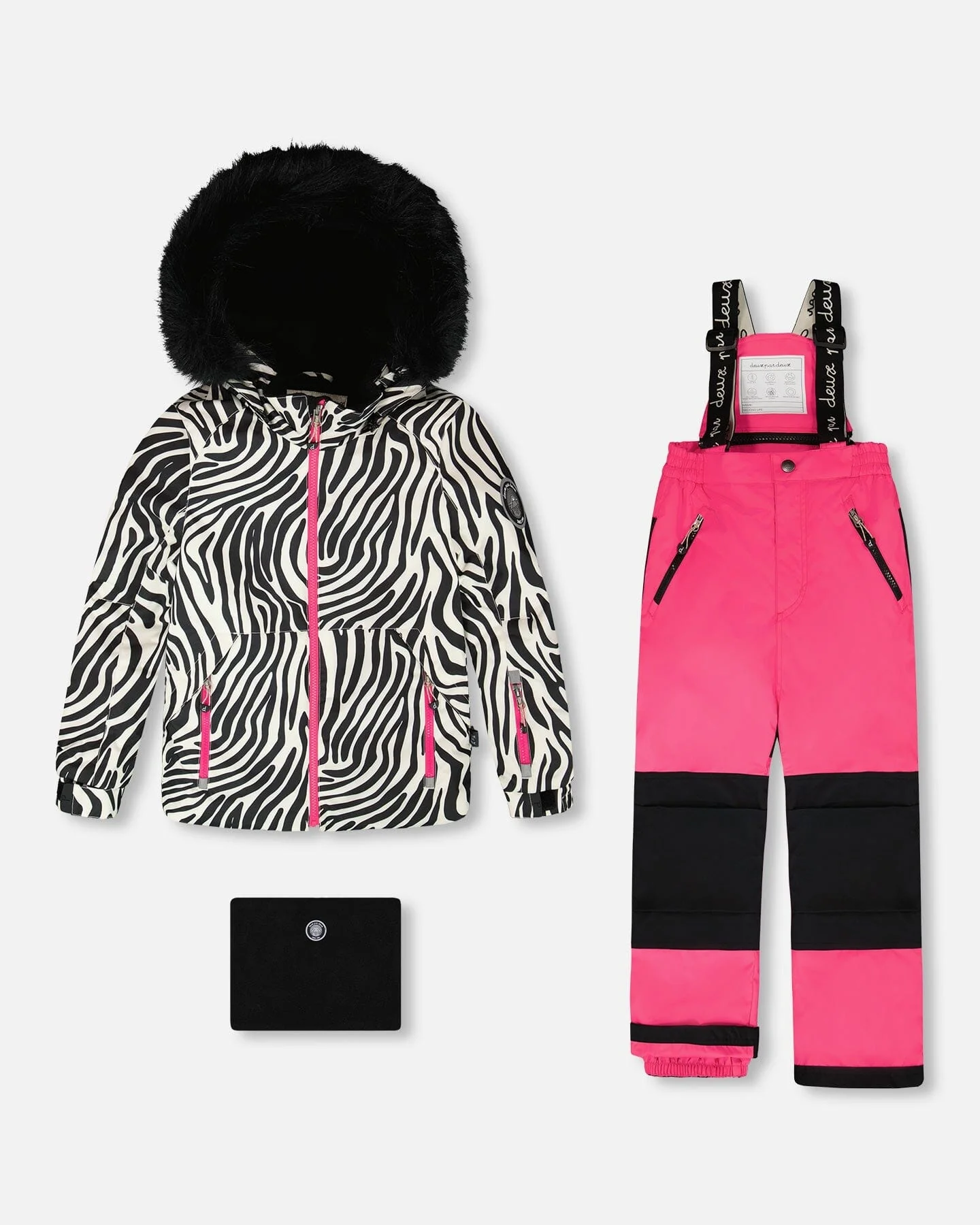 Two-Piece Play Snowsuit Fuchsia - Deux par Deux
