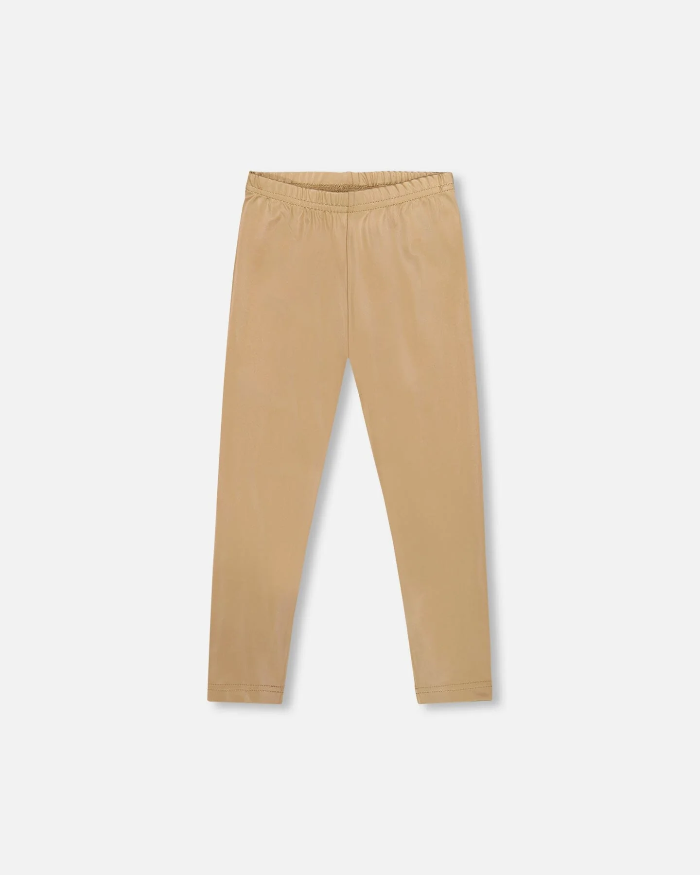 Stretch Shiny Leggings Golden Beige - Deux par Deux