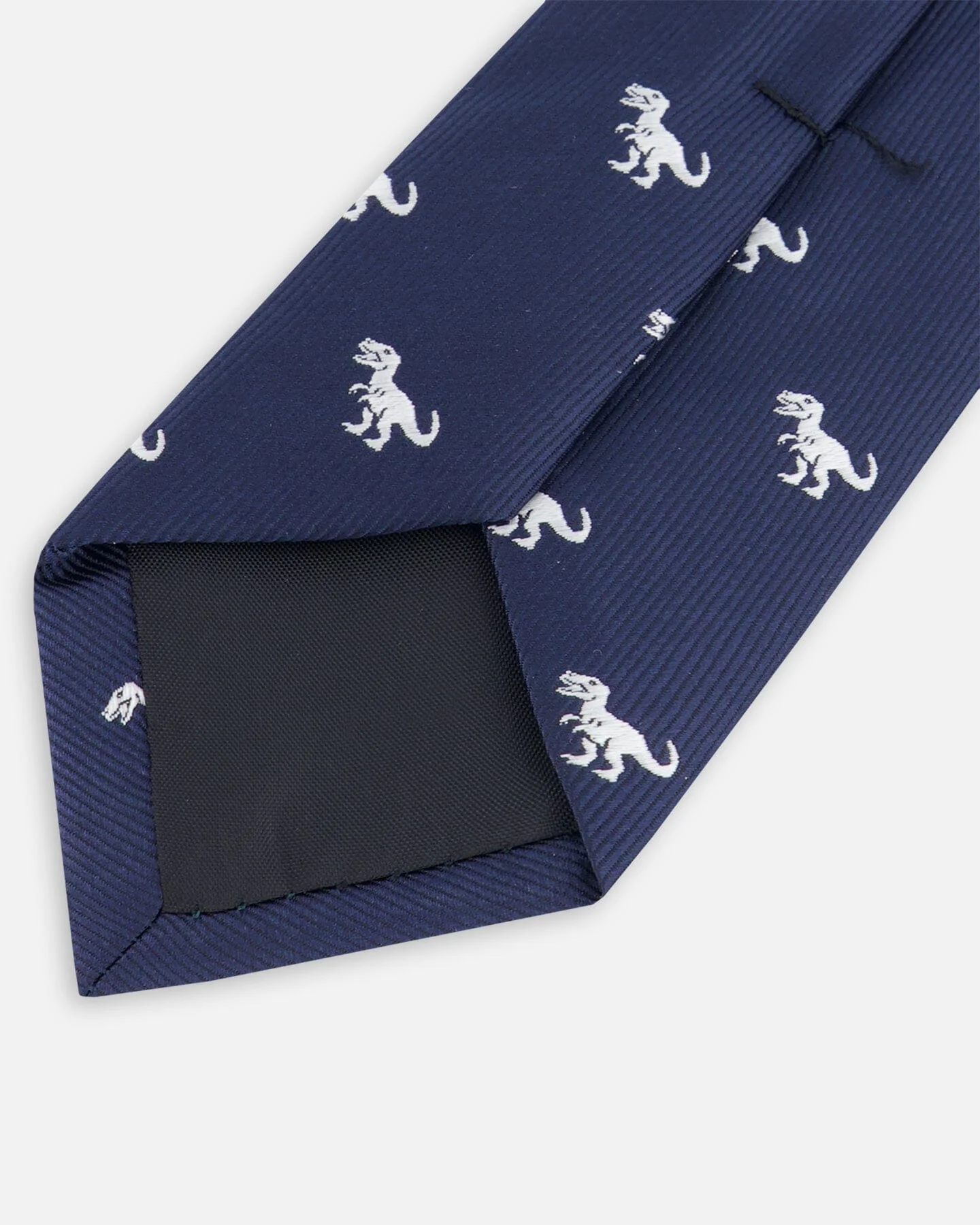 Neck Tie Navy Blue And Dino - Deux par Deux