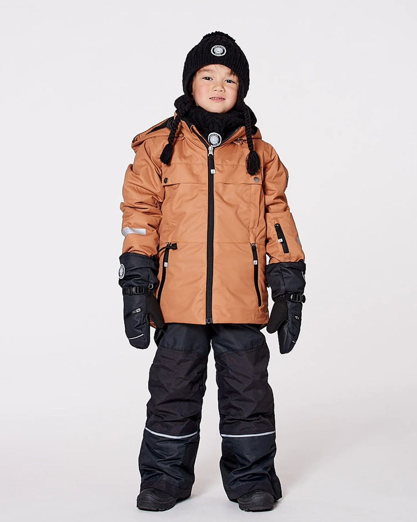 Two-Piece Teknik Snowsuit Brown And Black - Deux par Deux