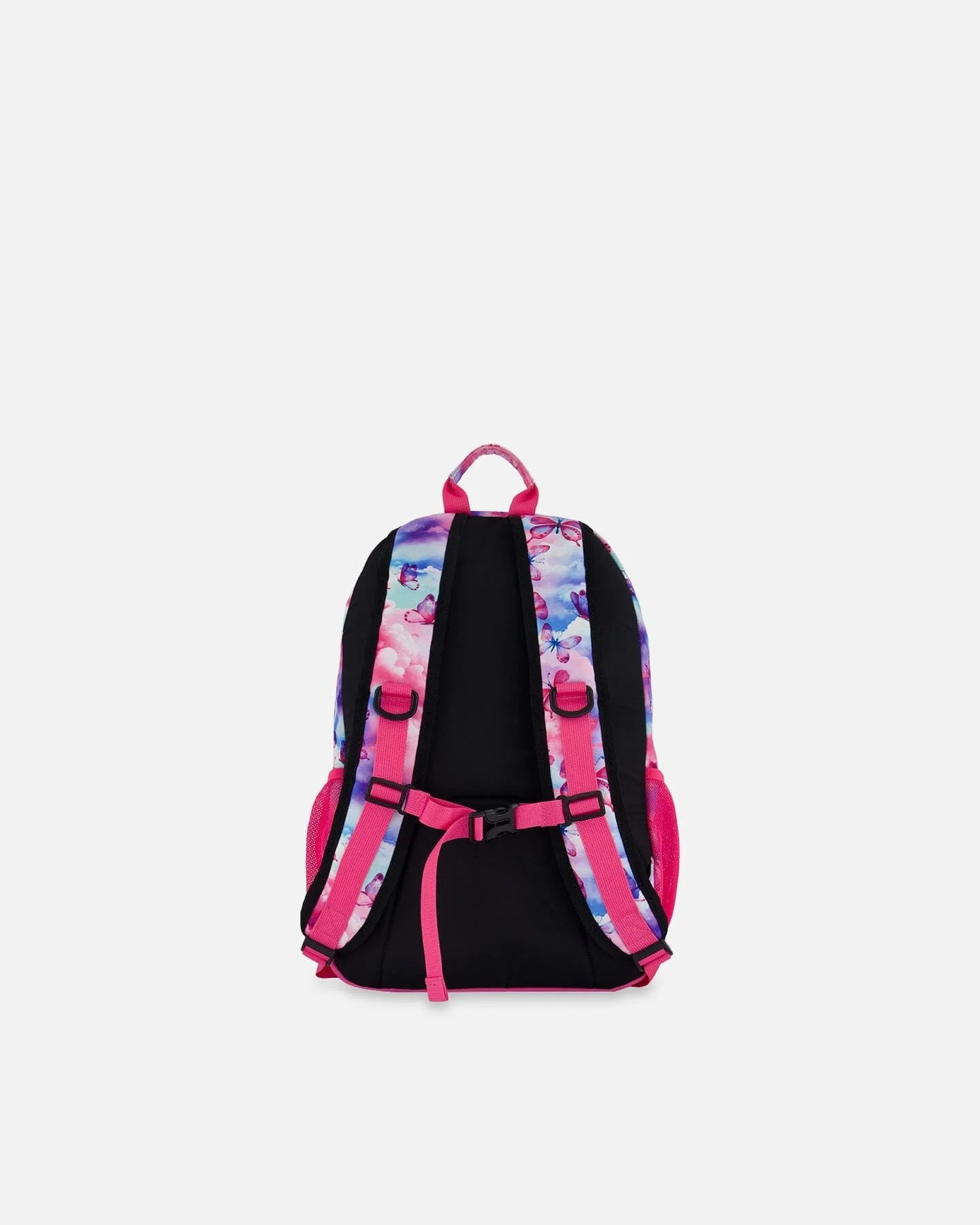 Backpack Butterflies On Multicolored And Vibrant Pink Background - Deux par Deux
