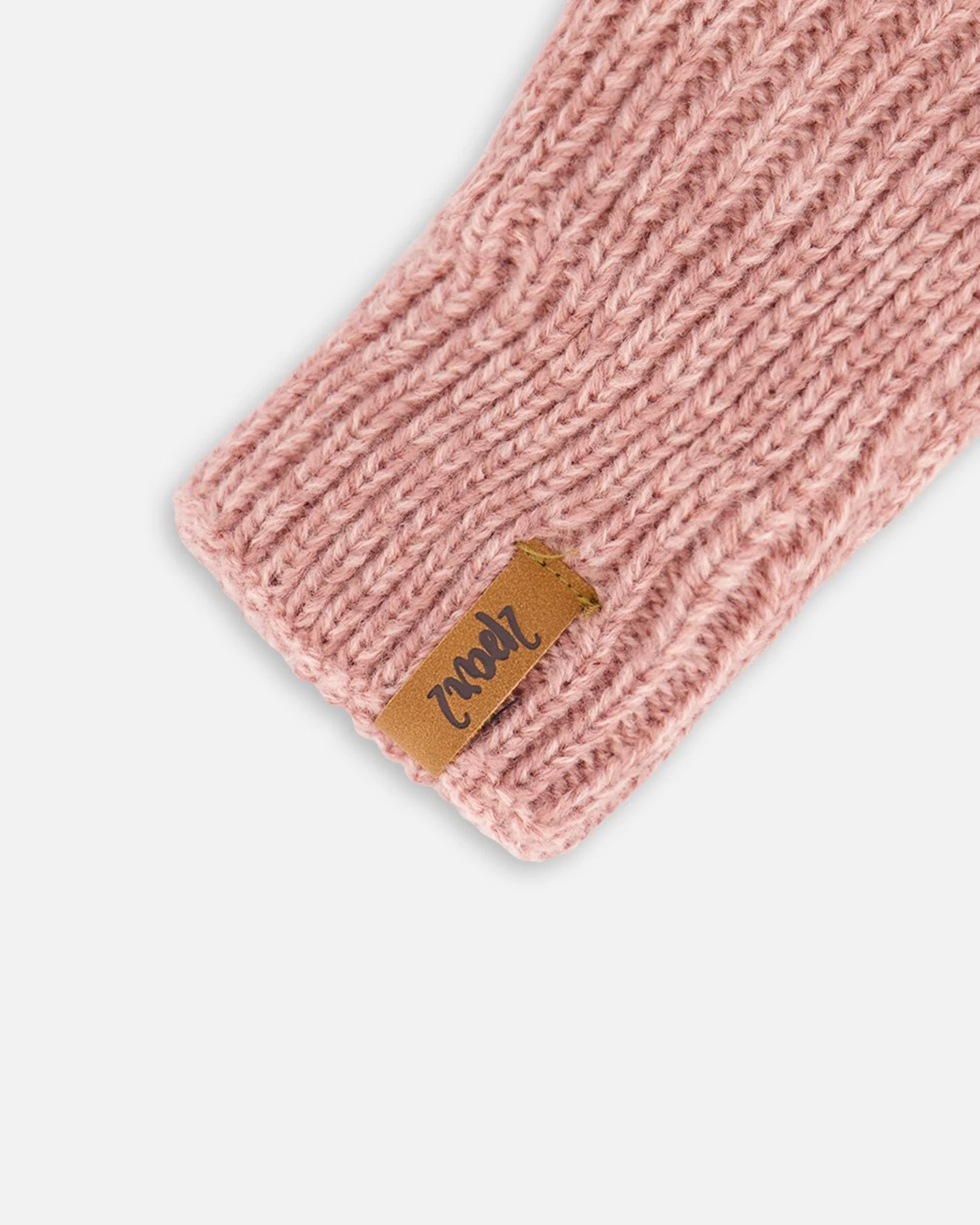 Mid-Season Knit Mittens Dusty Pink - Deux par Deux