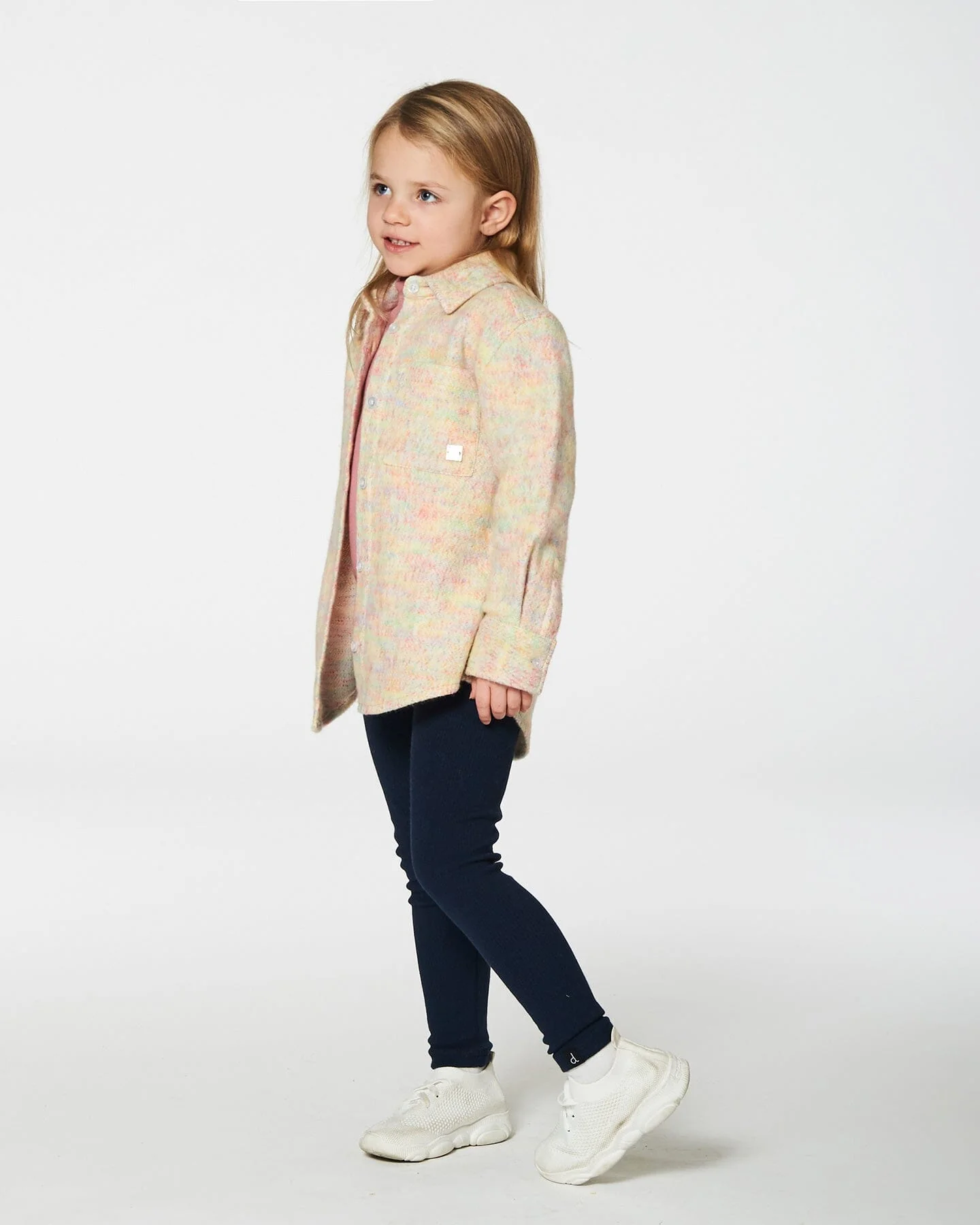 Rib Leggings Navy - Deux par Deux