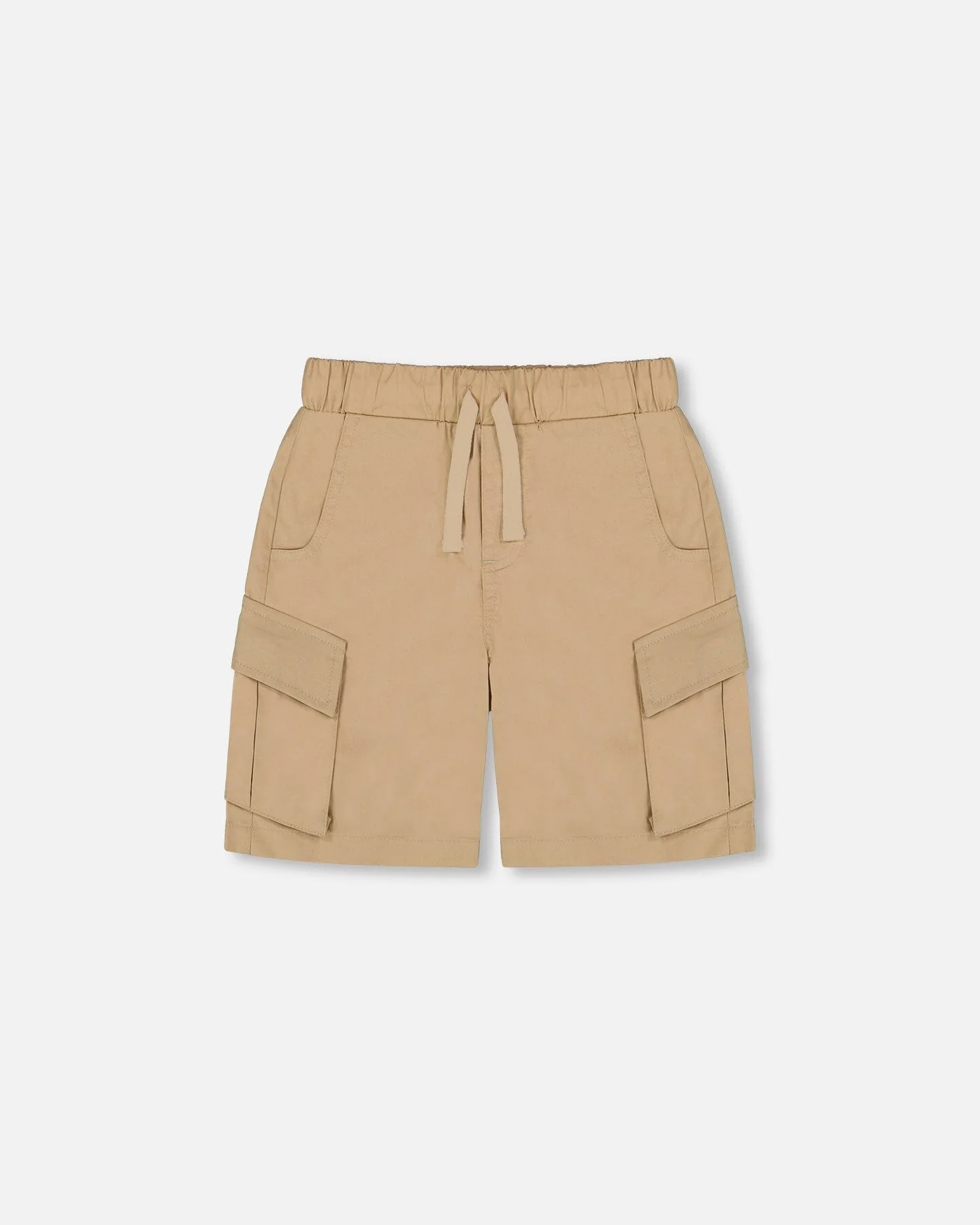 Parachute Cargo Pocket Shorts Light Beige - Deux par Deux