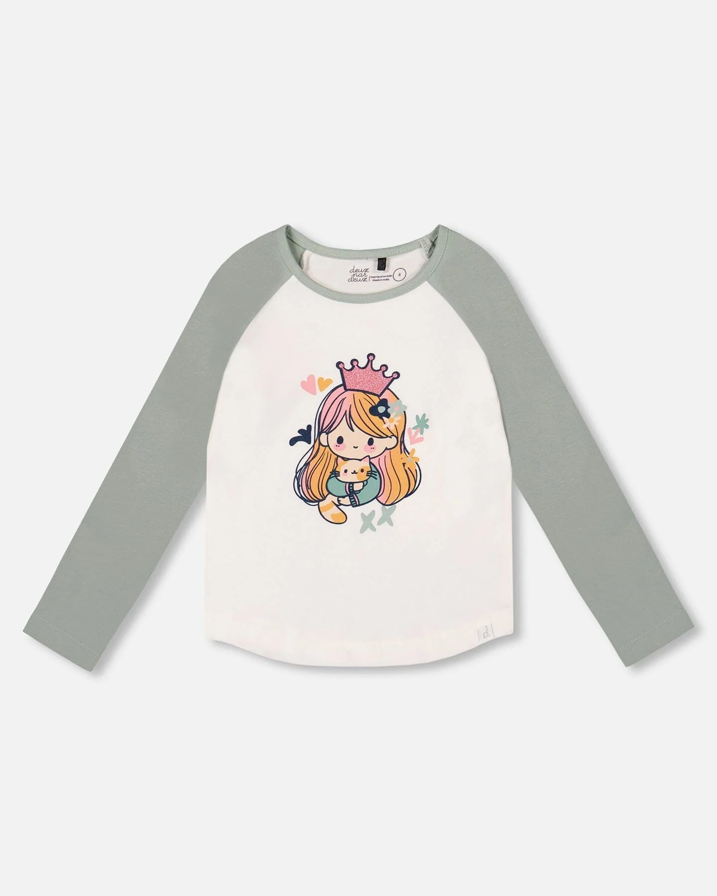 Jersey Raglan Sleeve Tee Off-White - Deux par Deux