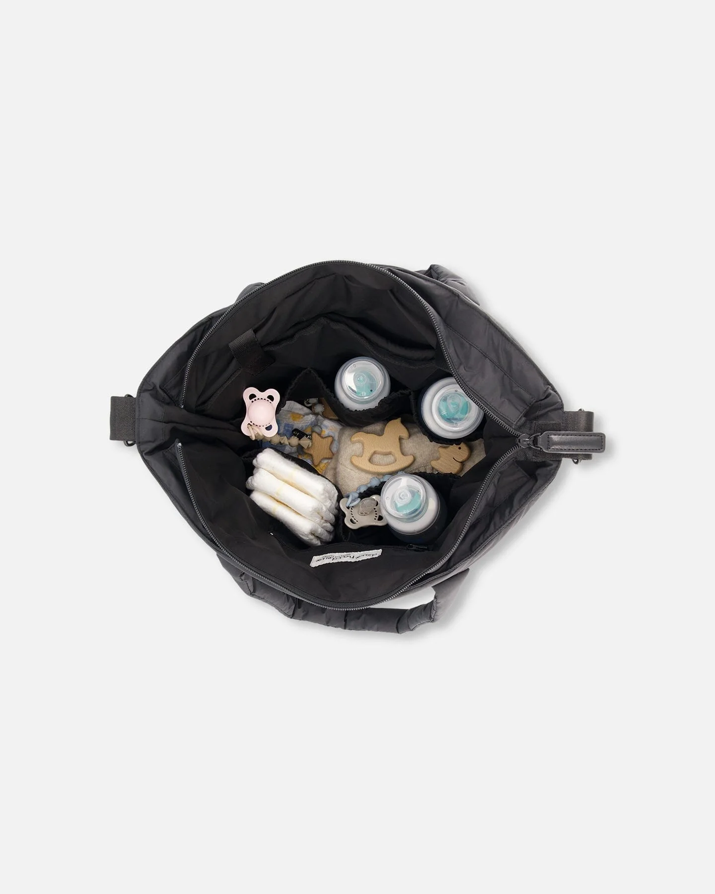 Diaper Bag With Changing Mat Black - Deux par Deux