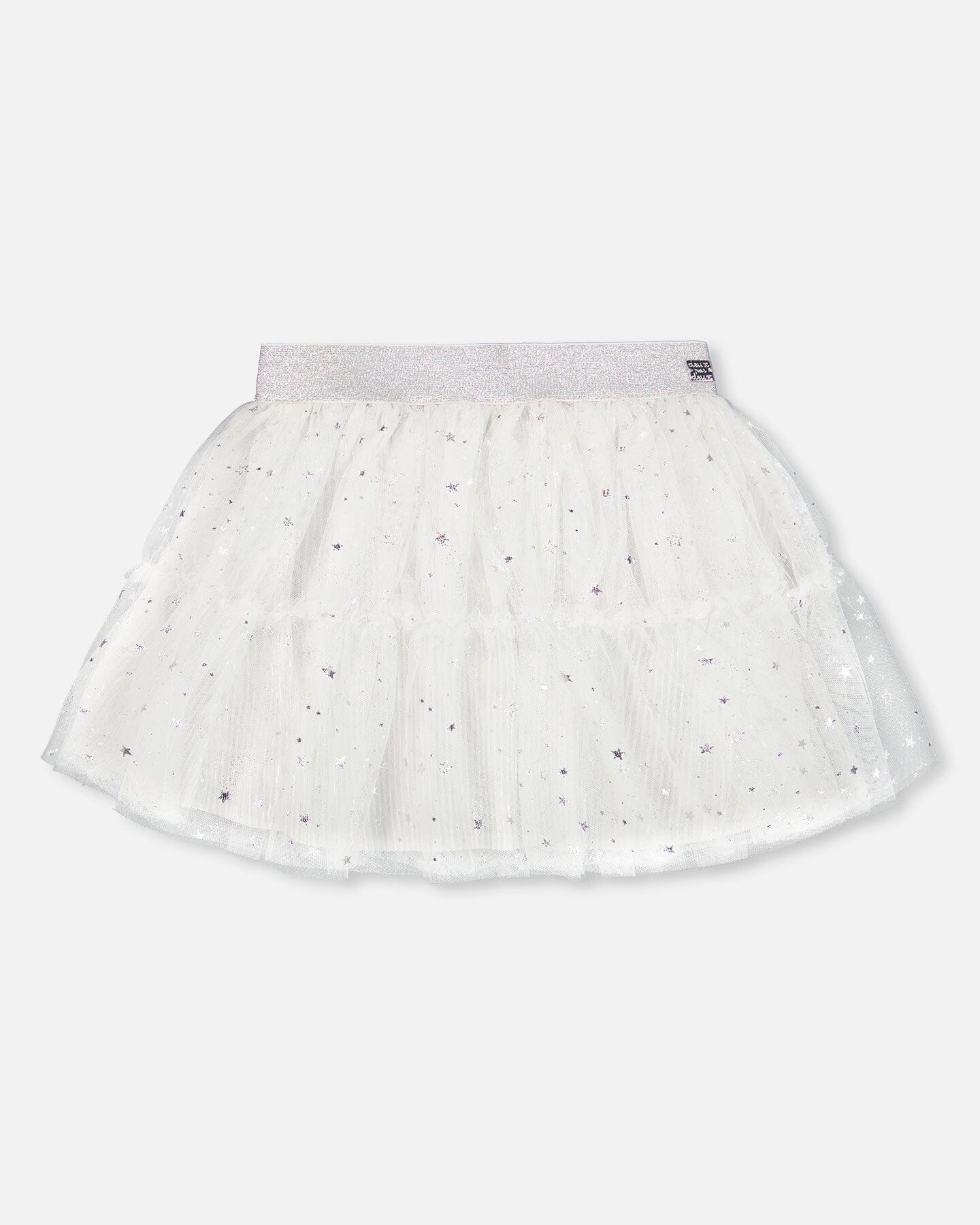Glittering Tulle Skirt Off White - Deux par Deux