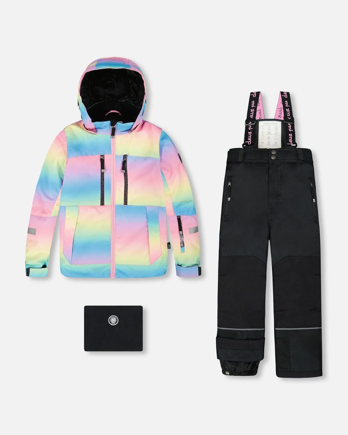 Two-Piece Teknik Snowsuit Rainbow Gradient - Deux par Deux