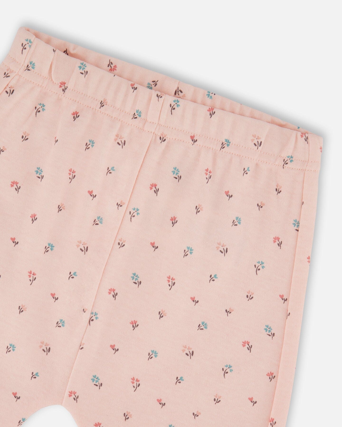 Organic Cotton Pant With Top Set Pink Mini Floral - Deux par Deux