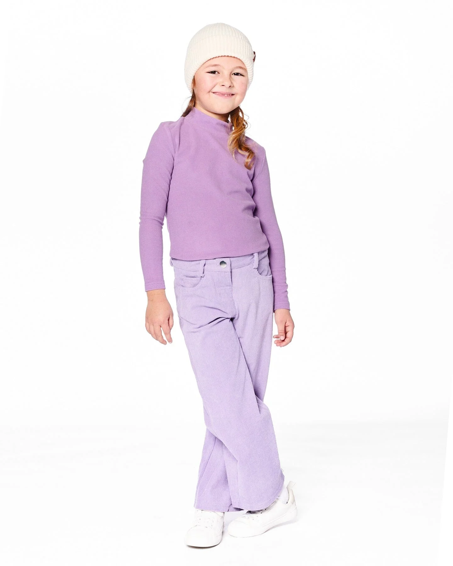 Wide Leg Corduroy Pants Lavender - Deux par Deux